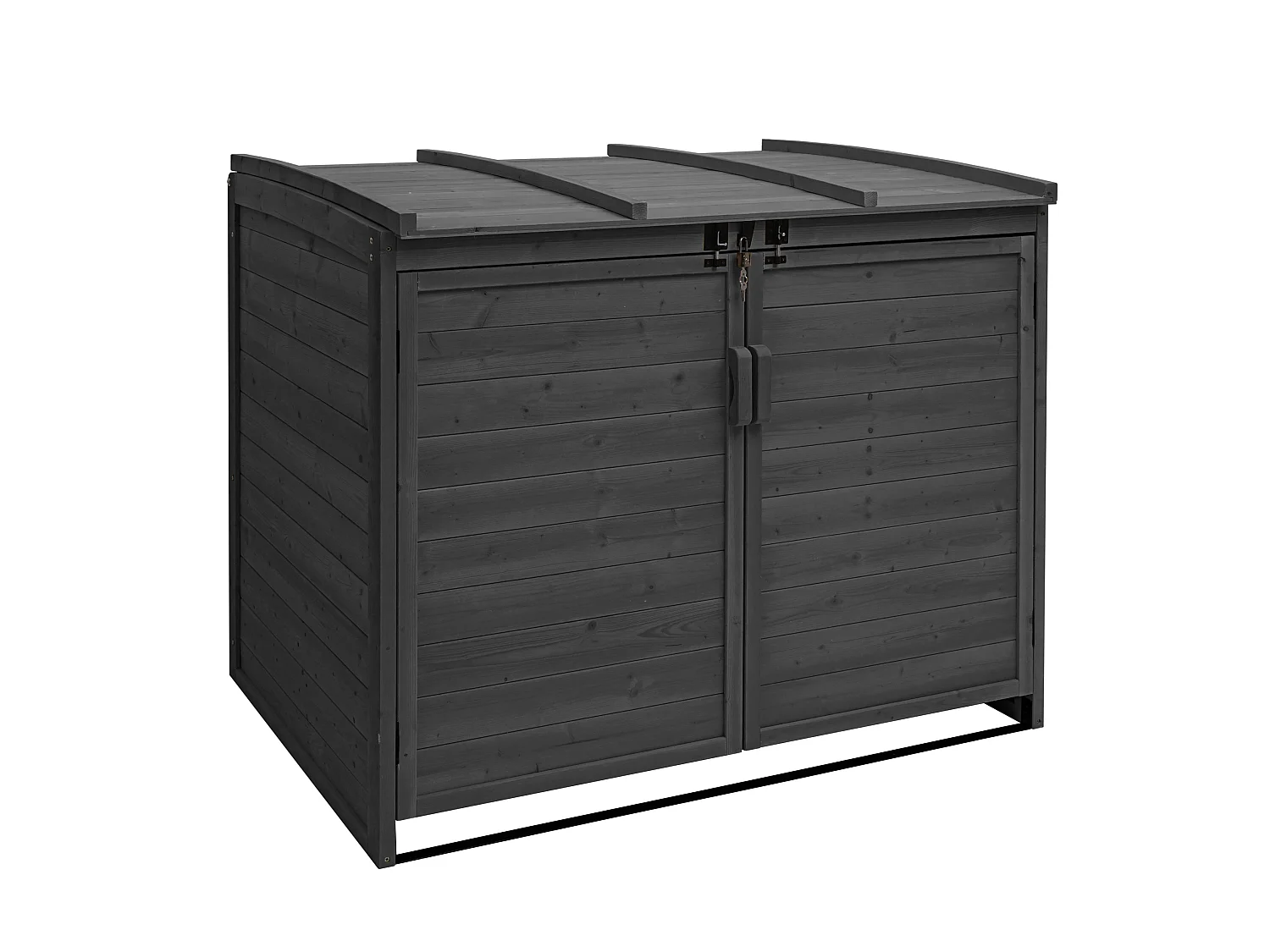 2er-/4er-Mülltonnenverkleidung MCW-H75, Anthrazit