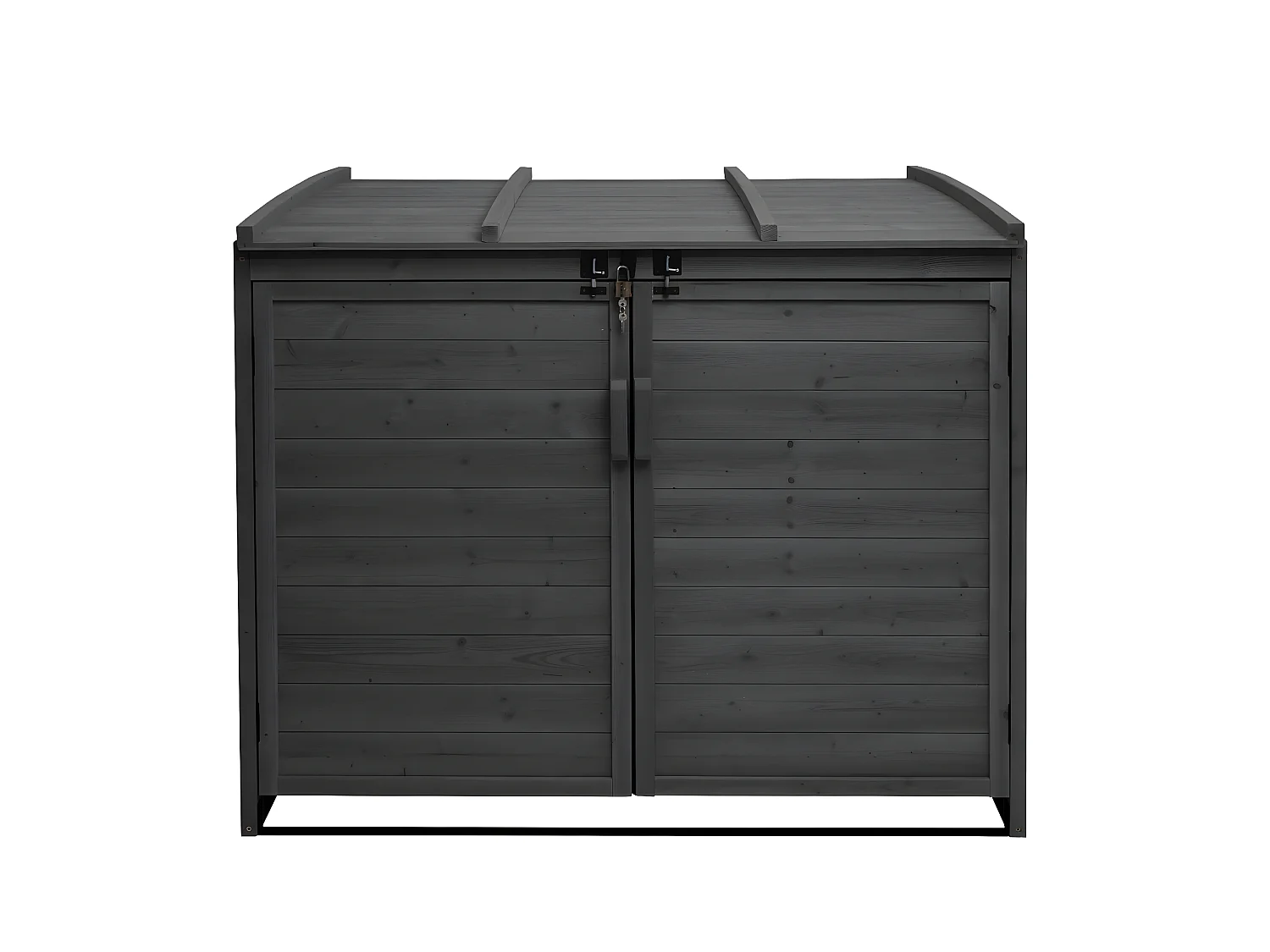 2er-/4er-Mülltonnenverkleidung MCW-H75, Anthrazit