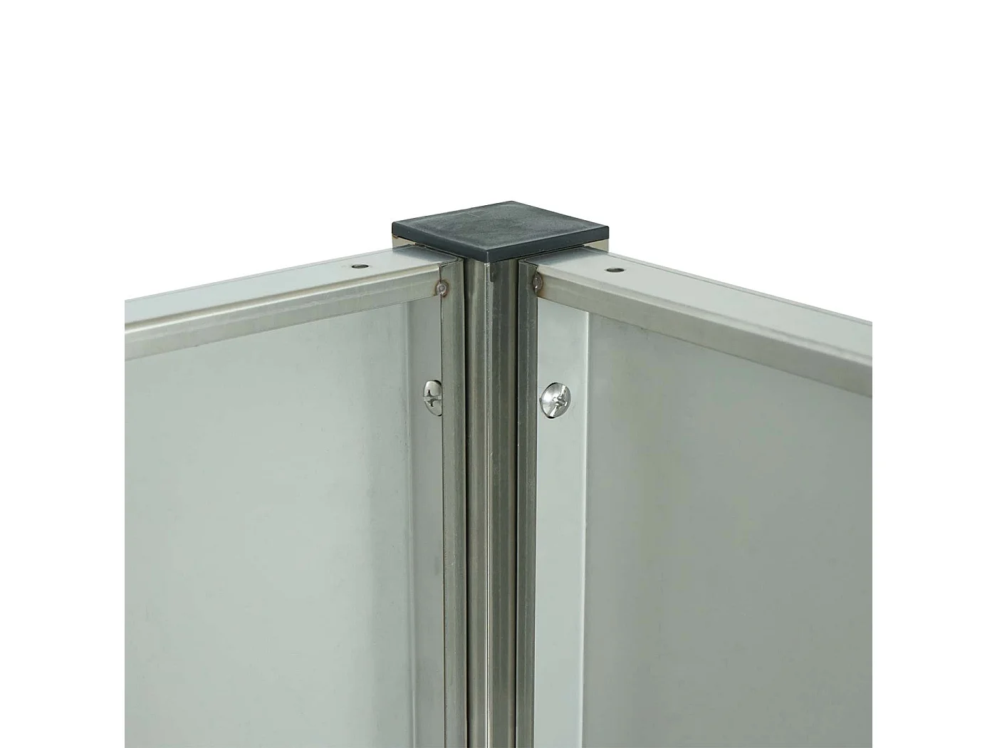 Mülltonnen-Zaun MCW-J55 Metall, Edelstahl