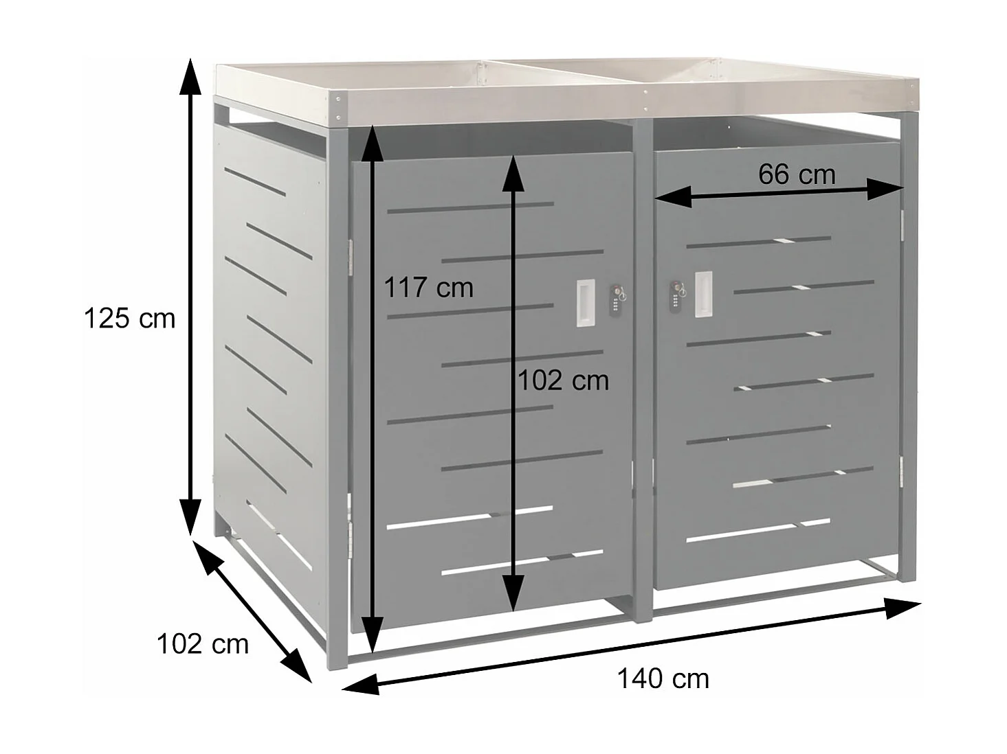 2-zits/4-zits vuilnisbakbekleding MCW-H40