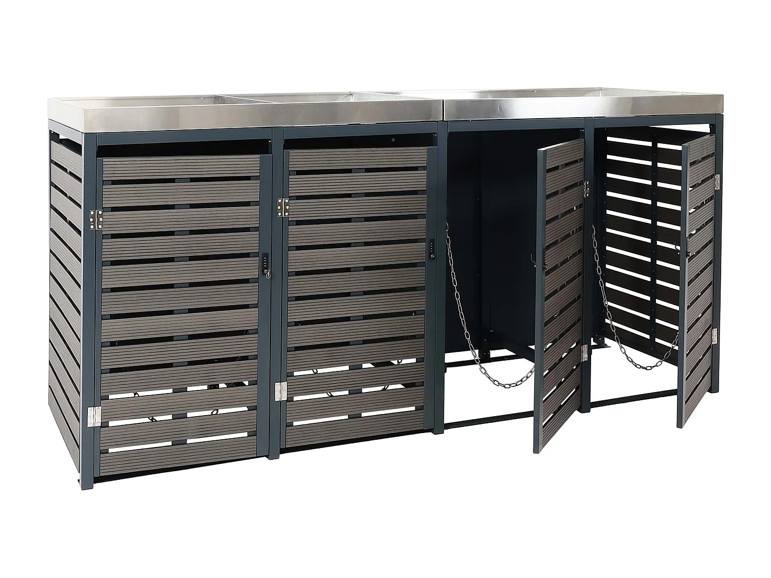 4-pojemnikowa wkładka MCW-K14,  antracyt