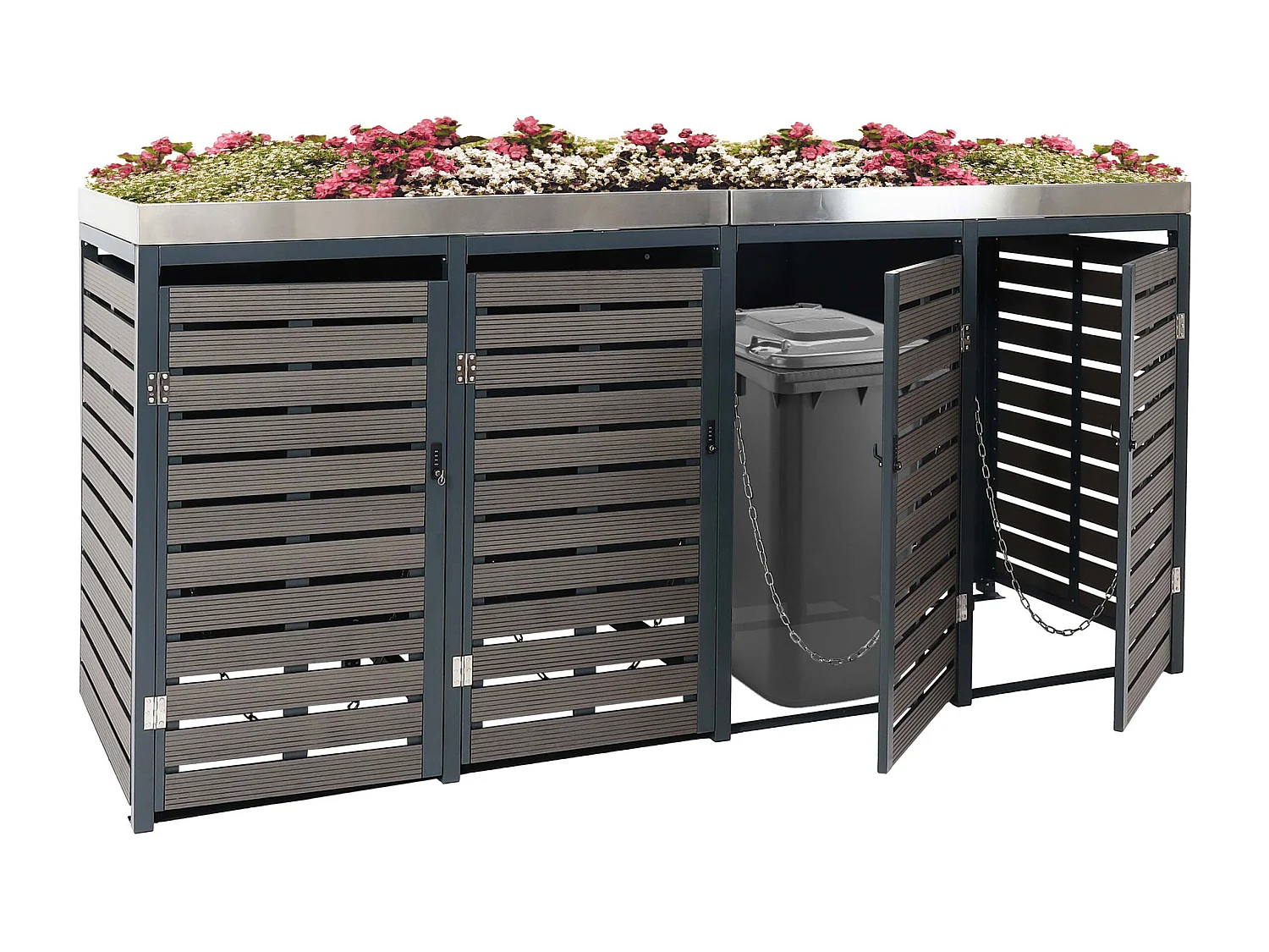 4-pojemnikowa wkładka MCW-K14,  antracyt