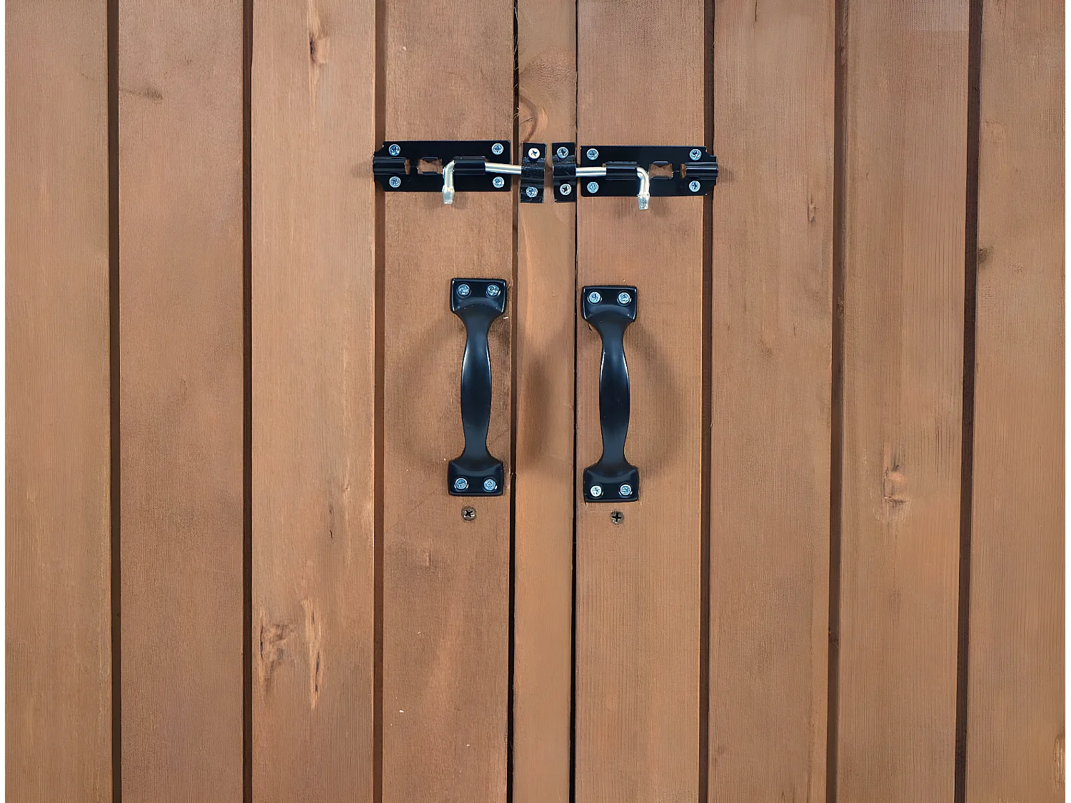 2x copribidoni box spazzatura rifiuti MCW-H74 98x158x126cm legno abete marrone