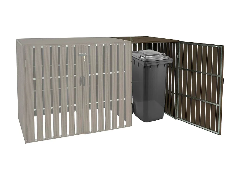 Przedłużenie pojemnika na odpady MCW-J28,  brązowy