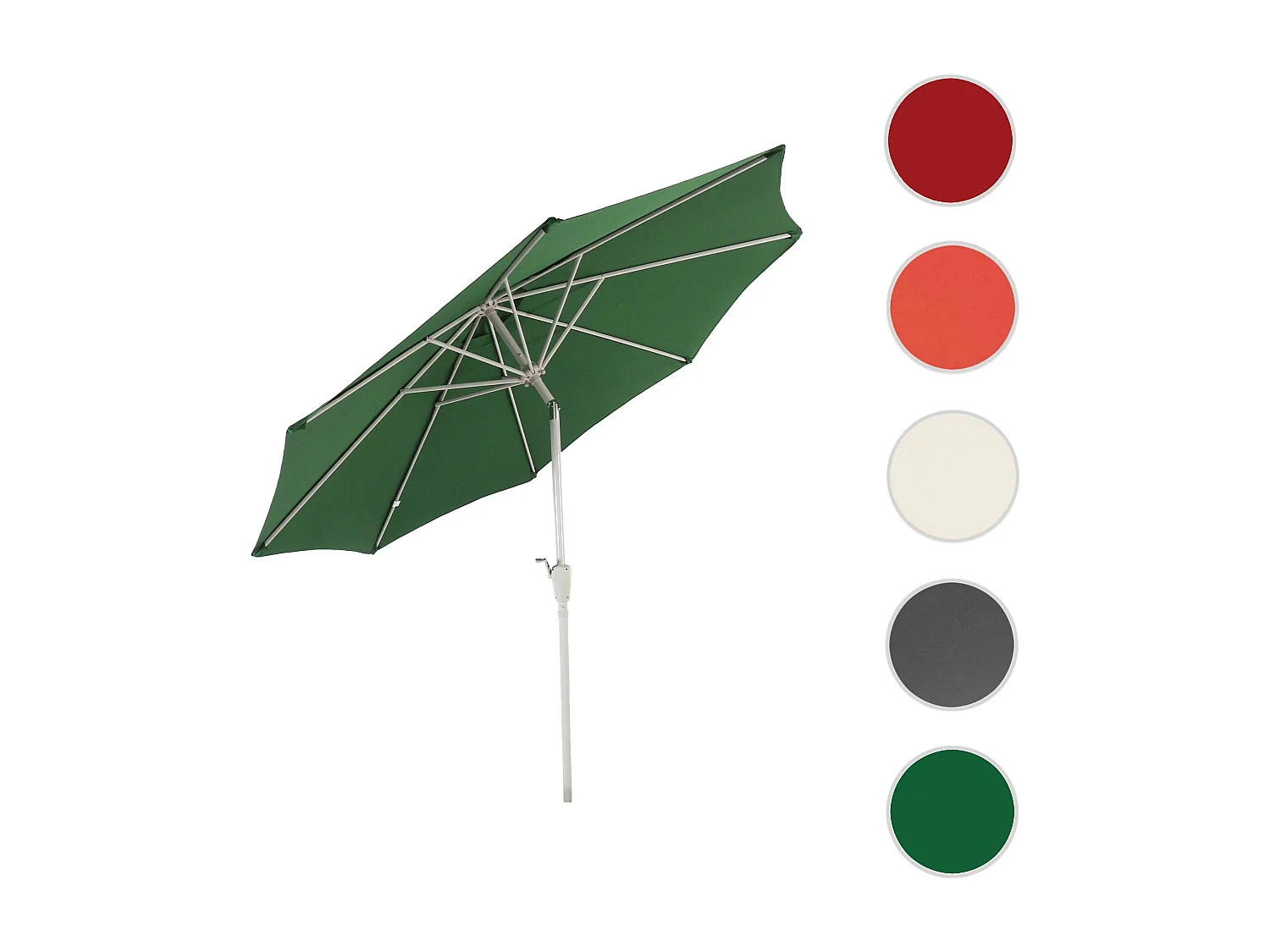 Parasol Asti I kantelbaar,  groen