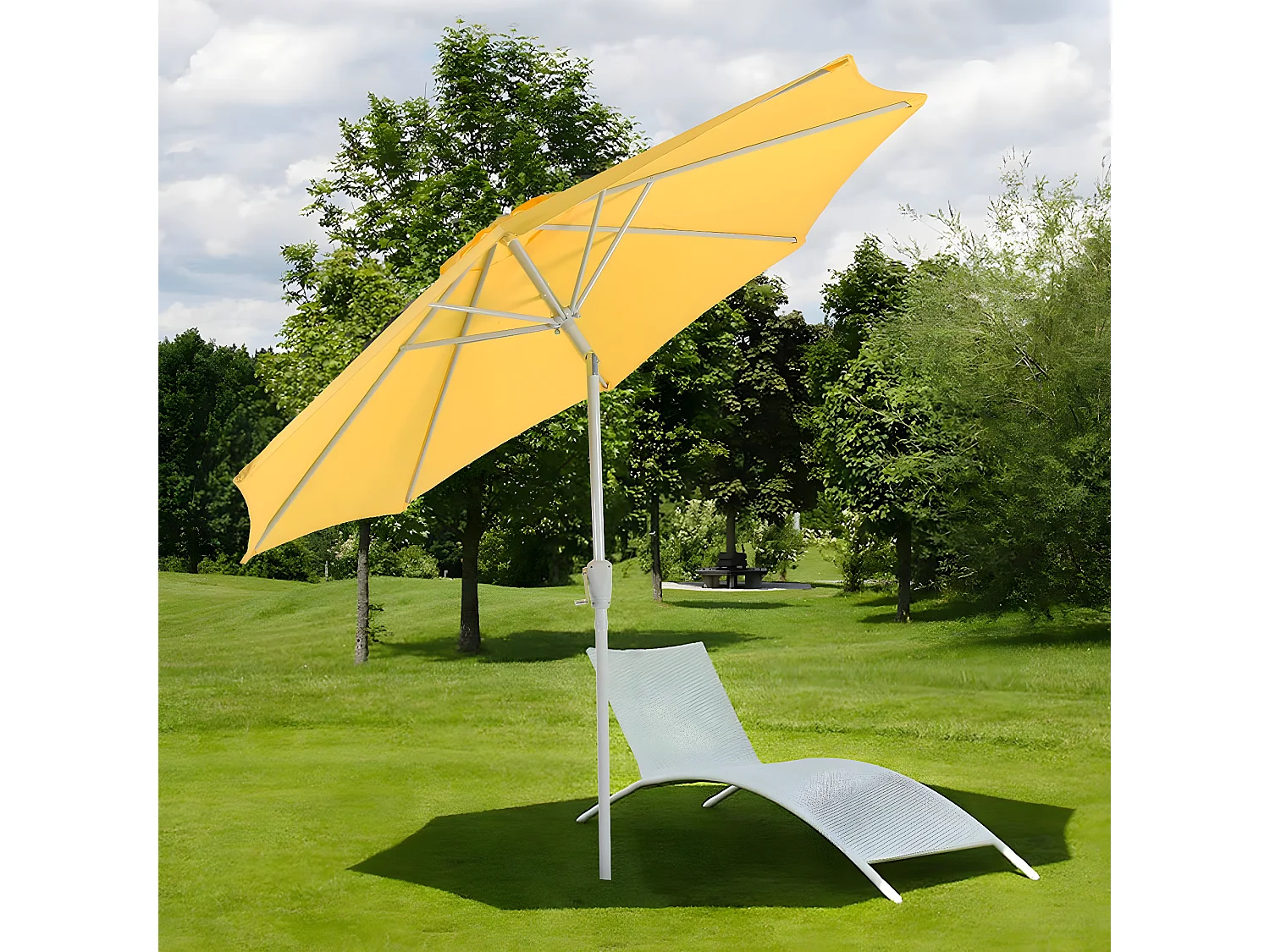 Parasol Asti I uchylny,  żółty