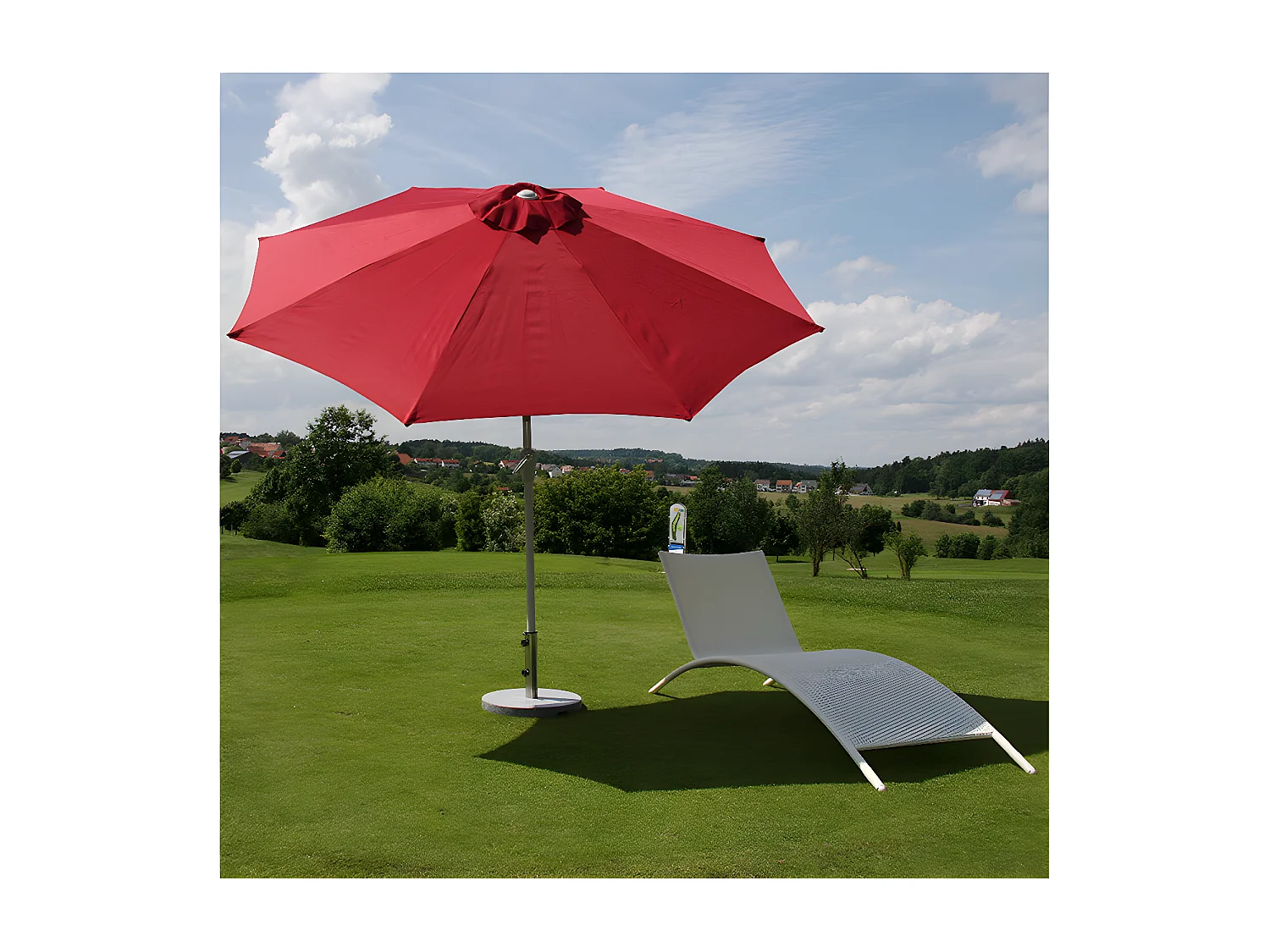 Parasol Asti II,  czerwony