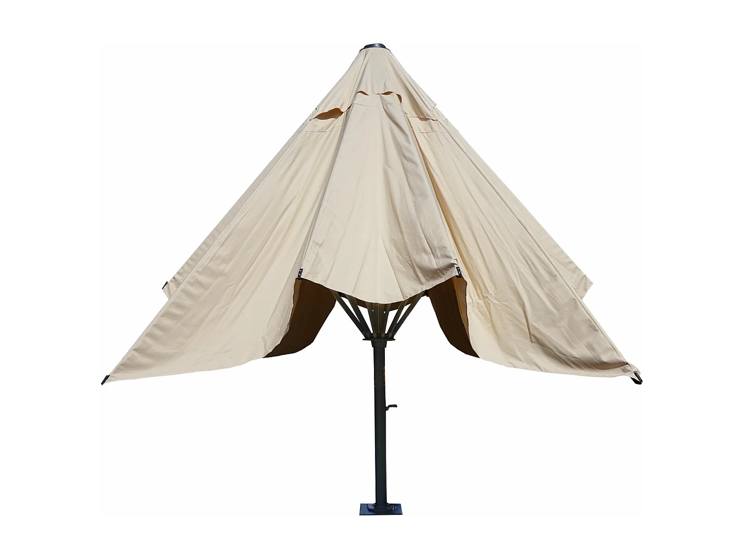 Gastronomie-Luxus-Sonnenschirm MCW-D20, Creme