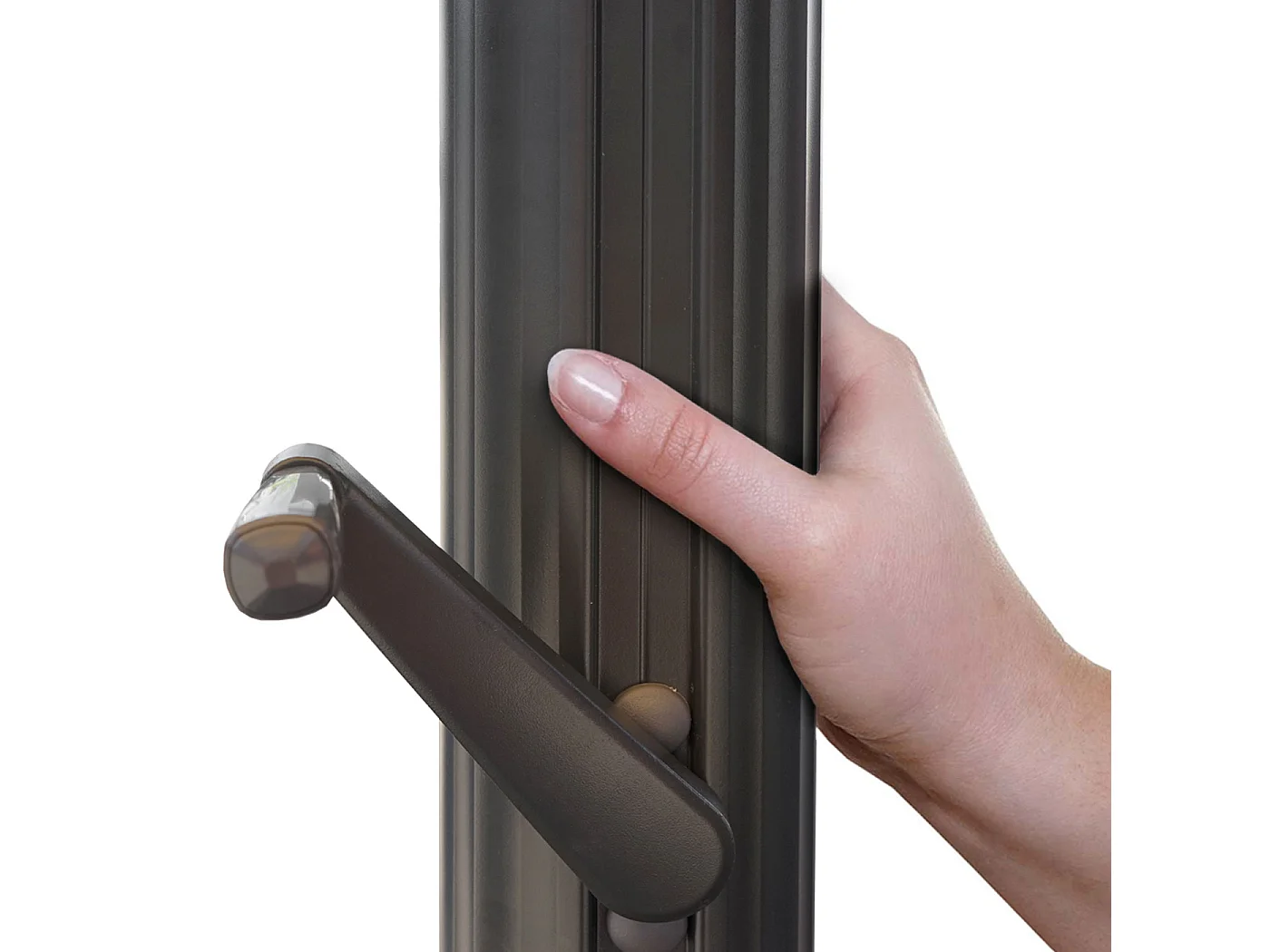 Gastronomie-Luxus-Sonnenschirm MCW-D20, Creme