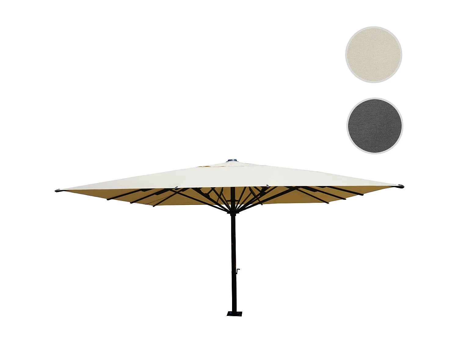 Gastronomie-Luxus-Sonnenschirm MCW-D20, Creme