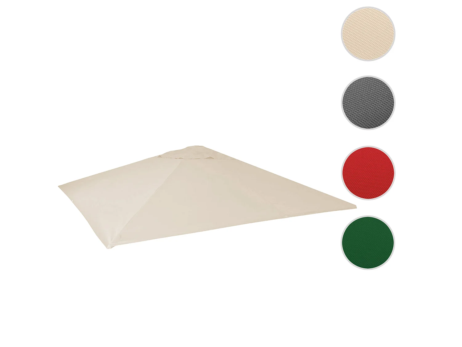 Vervangende hoes parasol MCW-D20,  crème