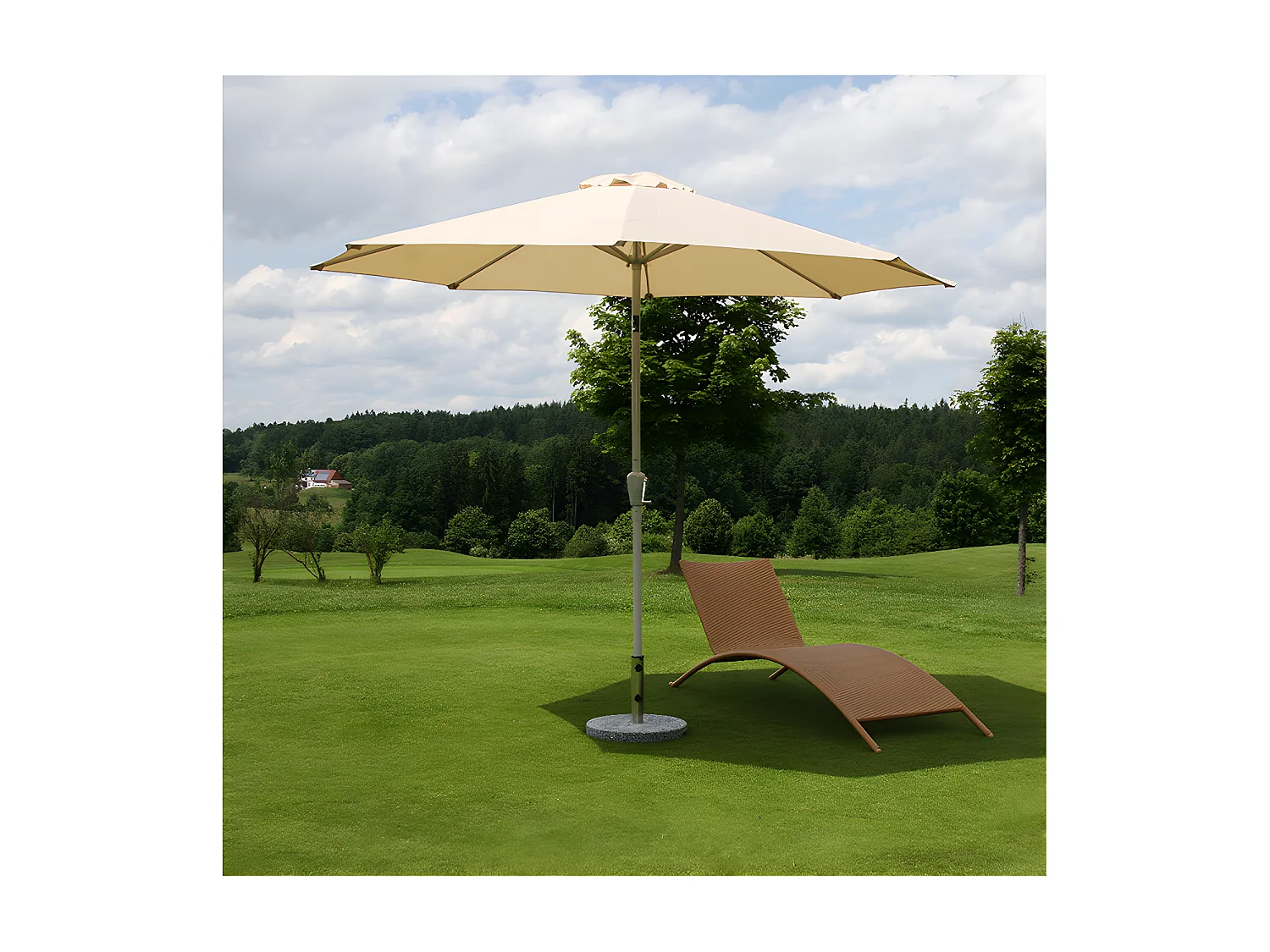 Parasol Asti,  kremowy