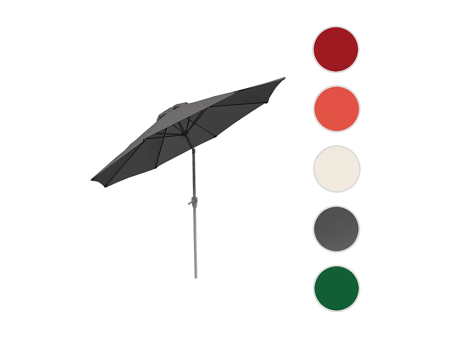 Parasol Asti II kantelbaar,  antraciet