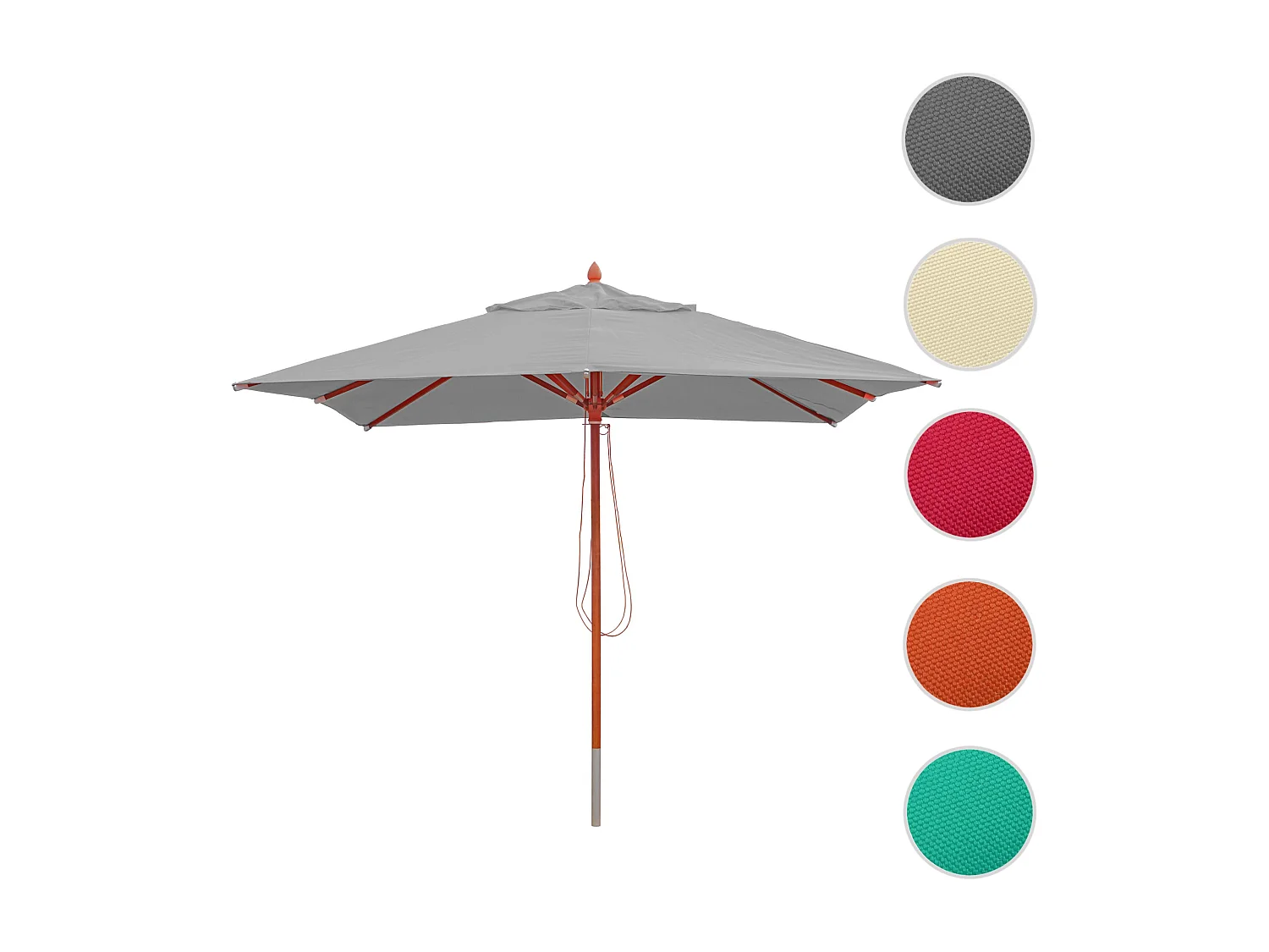 Restaurantparasol MCW-C57 I,  lysegrå