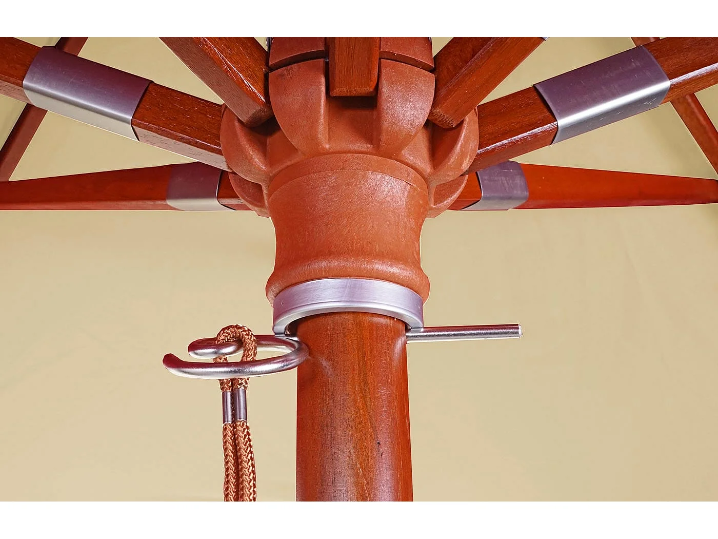 Gastronomie Sonnenschirm MCW-C57 II rund, Creme