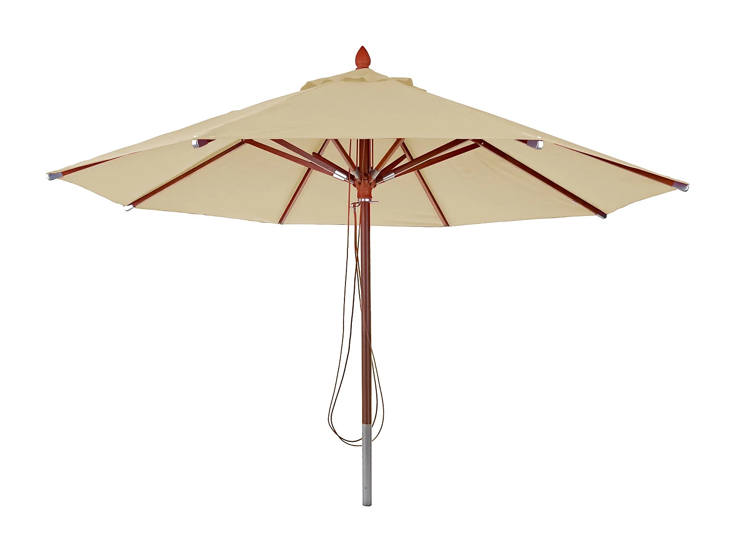 Restaurantparasol MCW-C57 II, rund,  cremefarvet