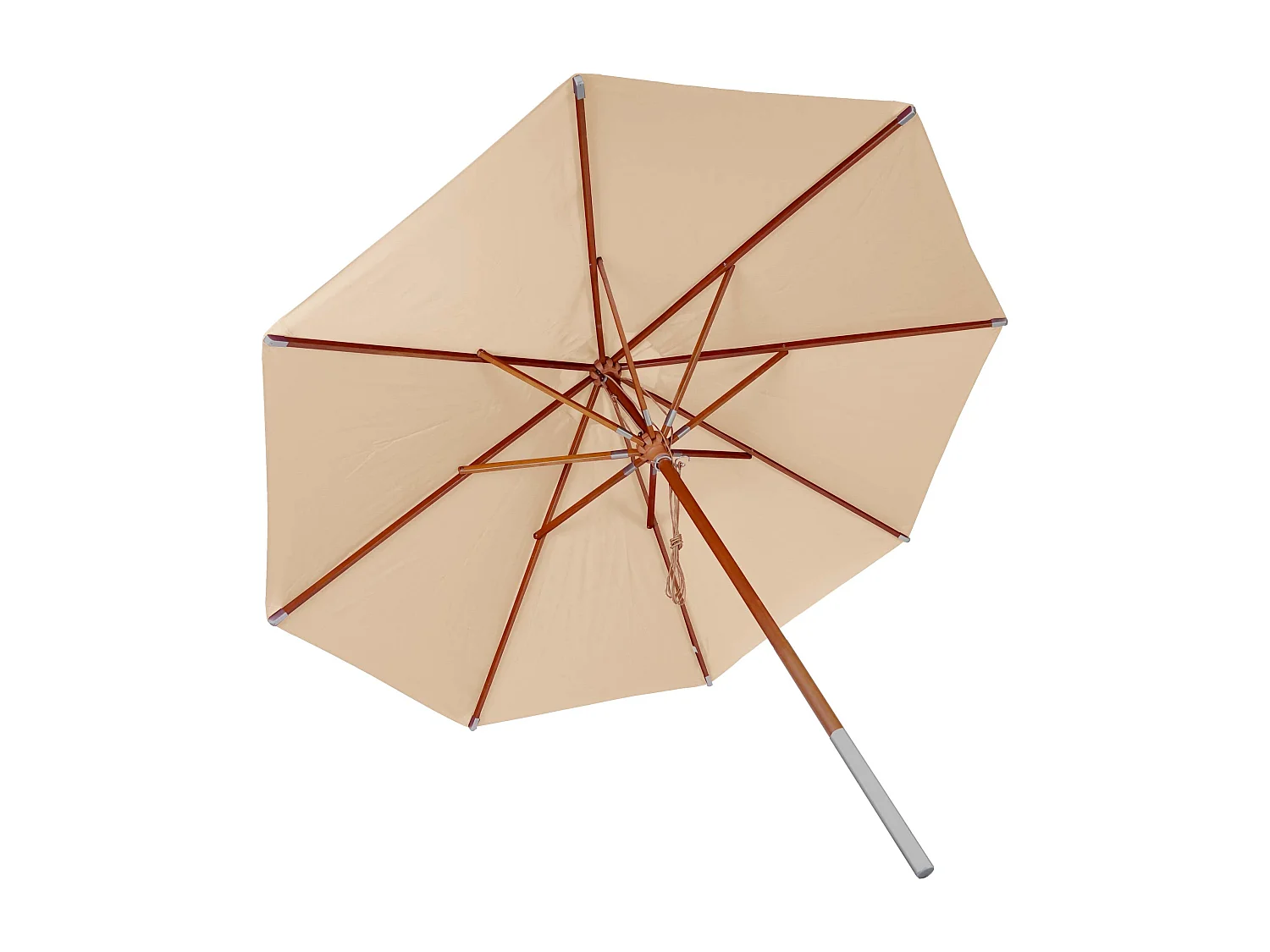 Restaurantparasol MCW-C57 II, rund,  cremefarvet