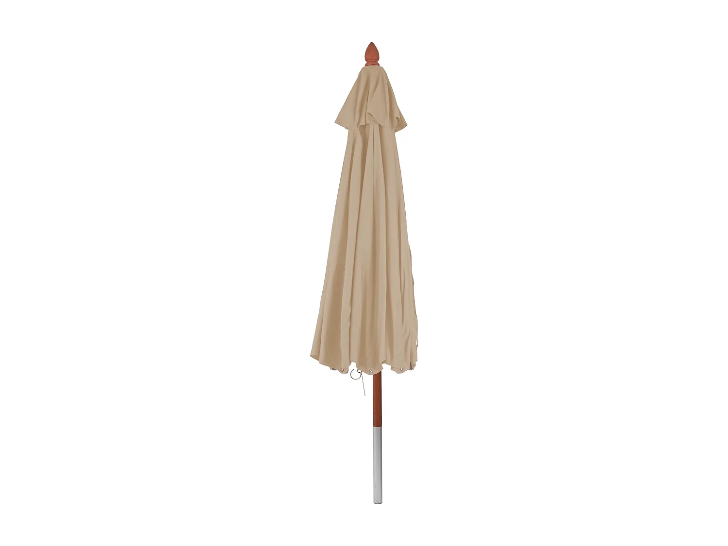 Restaurantparasol MCW-C57 II, rund,  cremefarvet