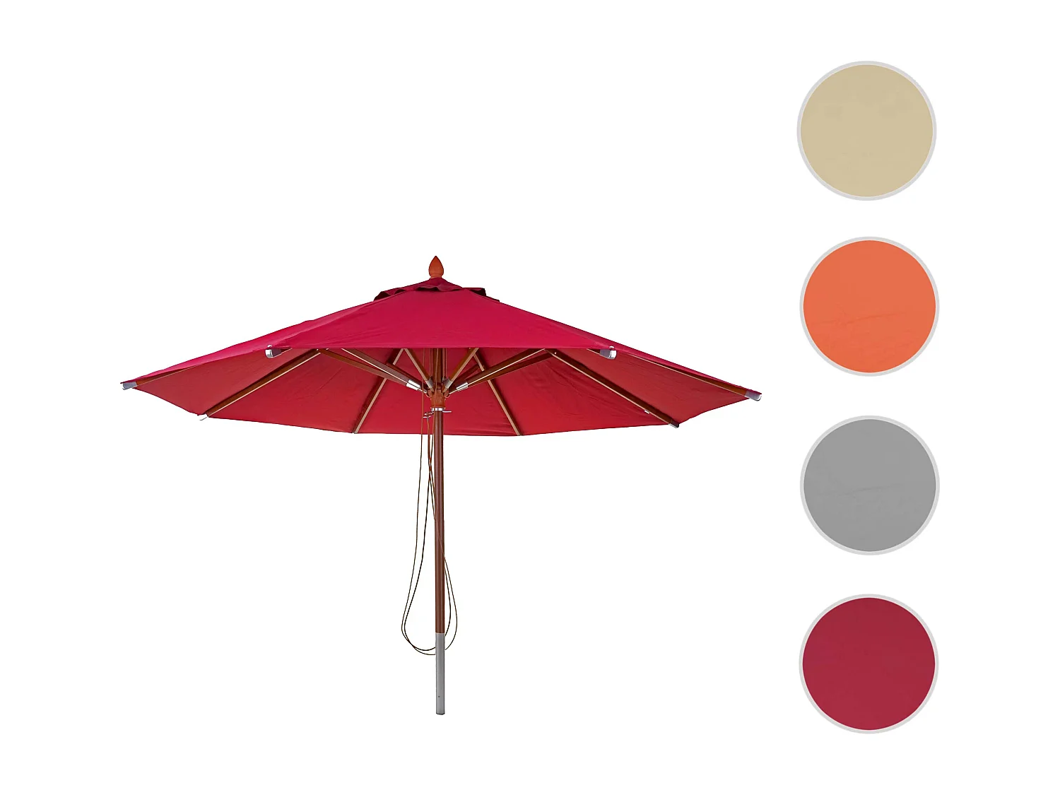 Gastronomie Sonnenschirm MCW-C57 II rund, Bordeaux