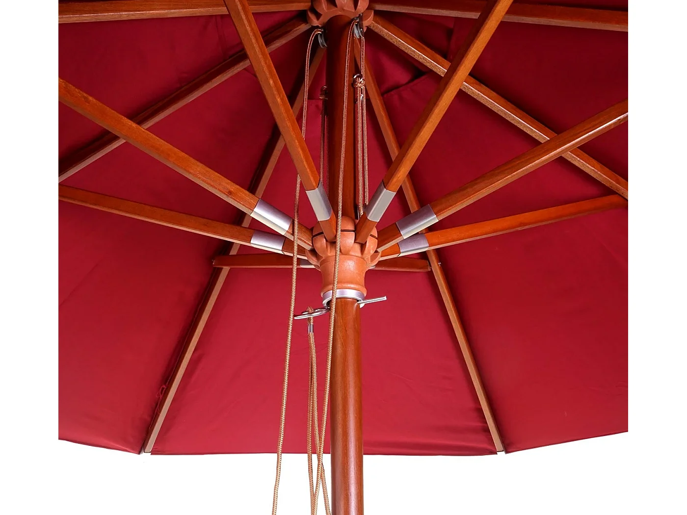 Restaurantparasol MCW-C57 II, rund,  bordeaux