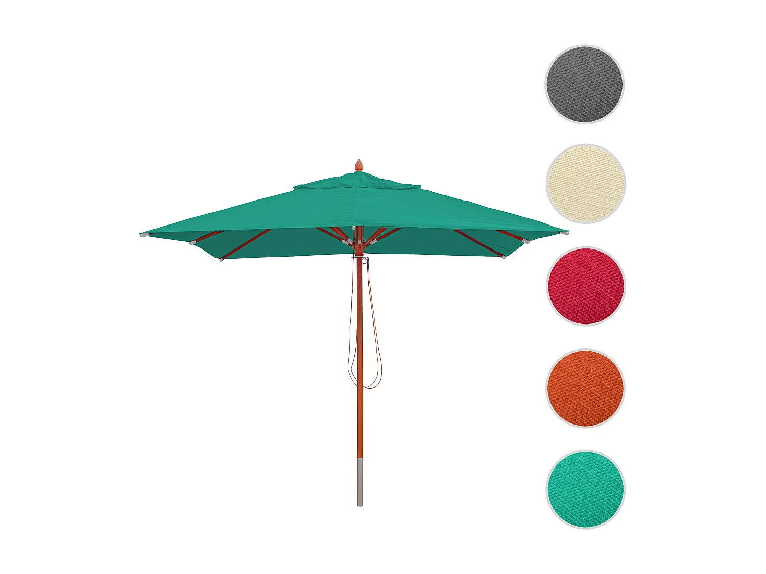 Parasol gastronomiczny MCW-C57 I,  niebiesko-zielony