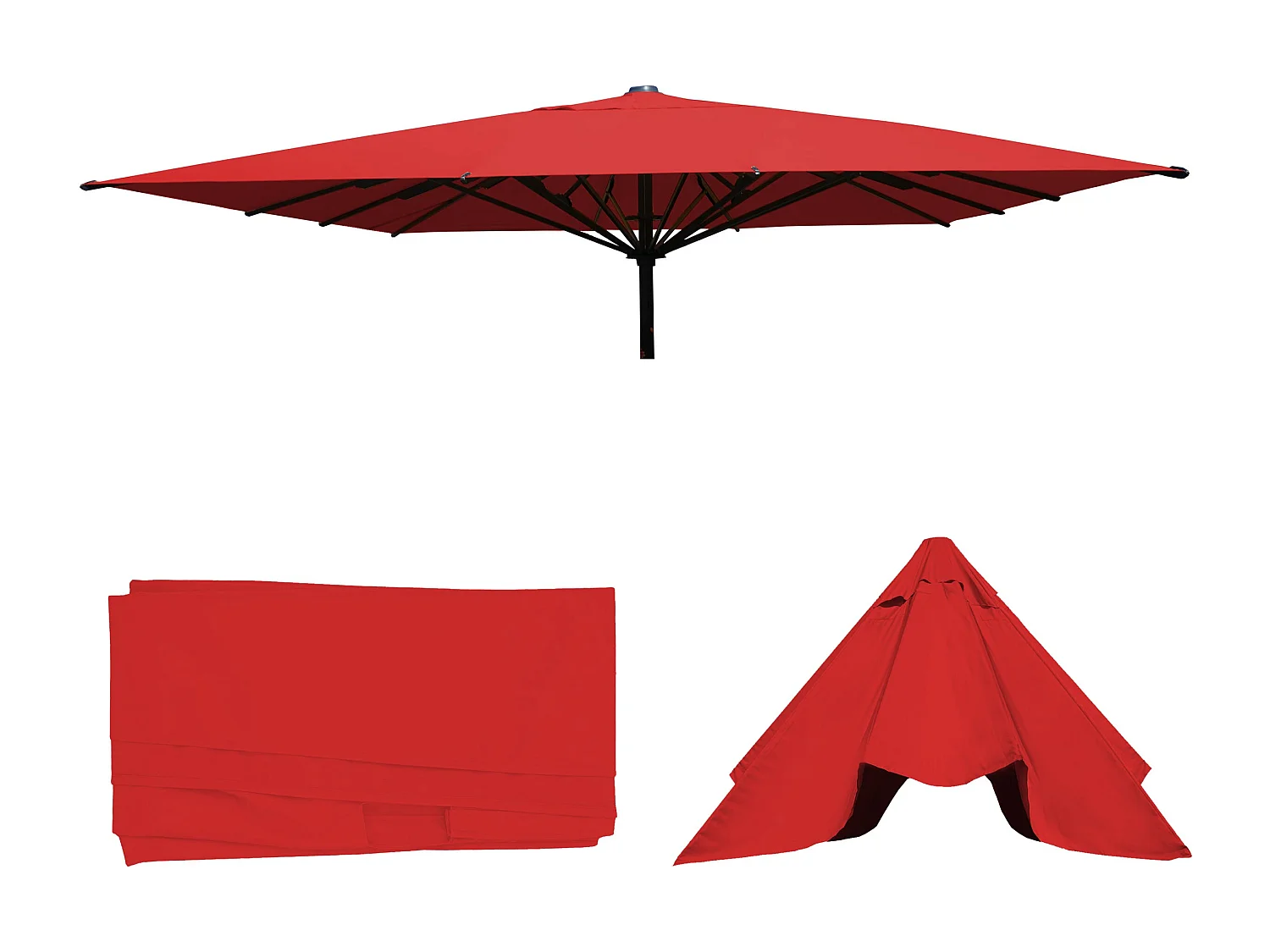 Replacement cover for the MCW-D20 parasol,  red
