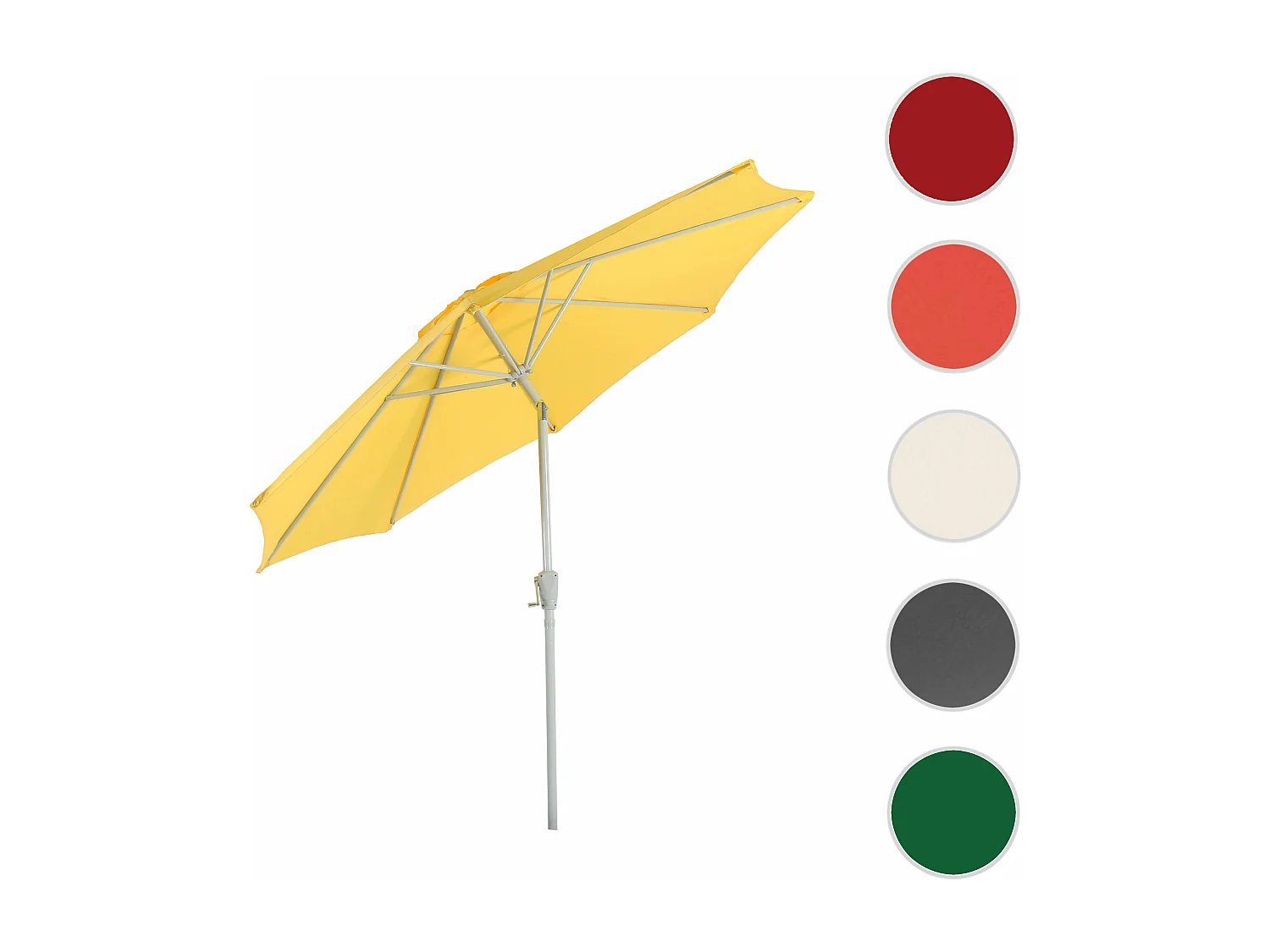 Parasol Asti II kantelbaar,  geel