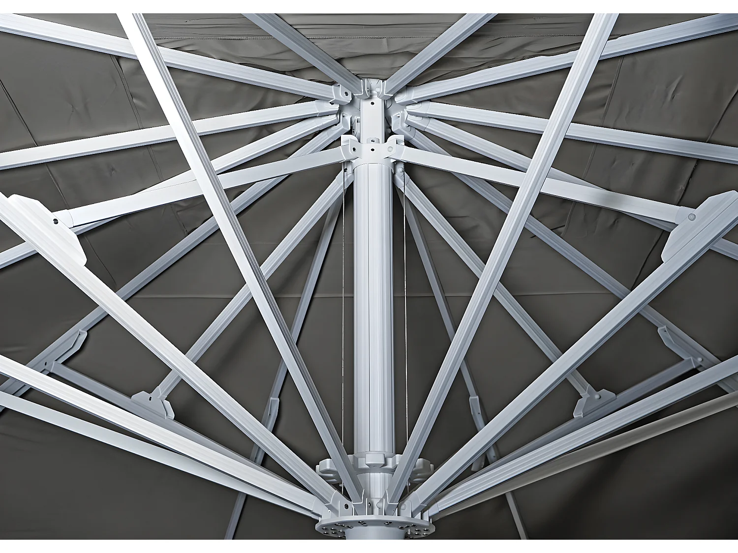 Gastronomie-Luxus-Sonnenschirm MCW-D20b, Anthrazit