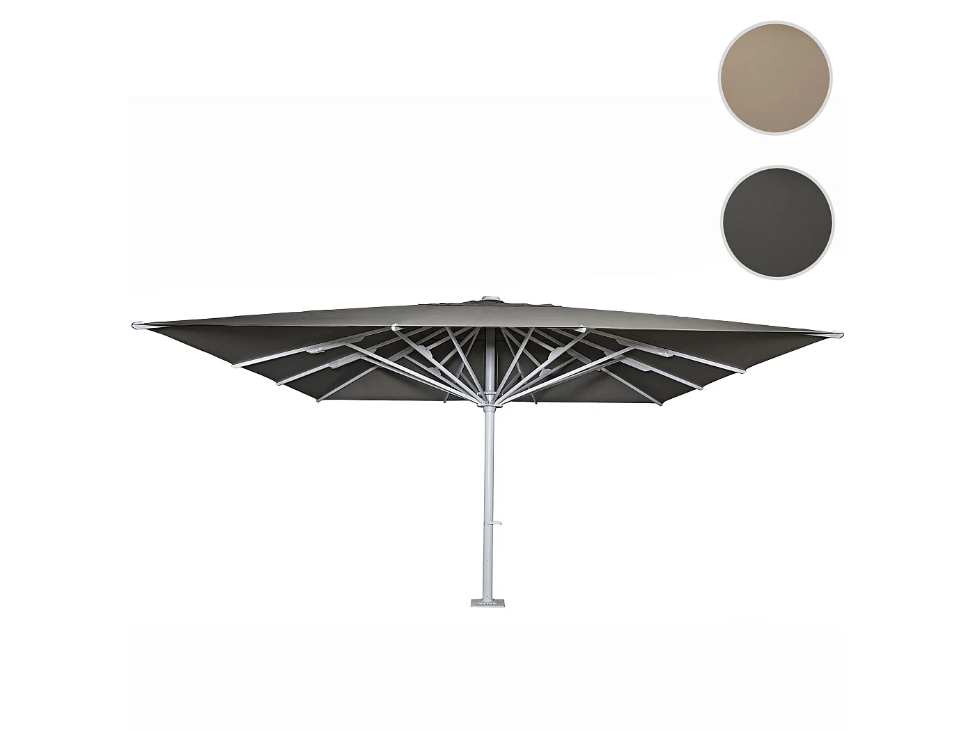 Gastronomie-Luxus-Sonnenschirm MCW-D20b, Anthrazit