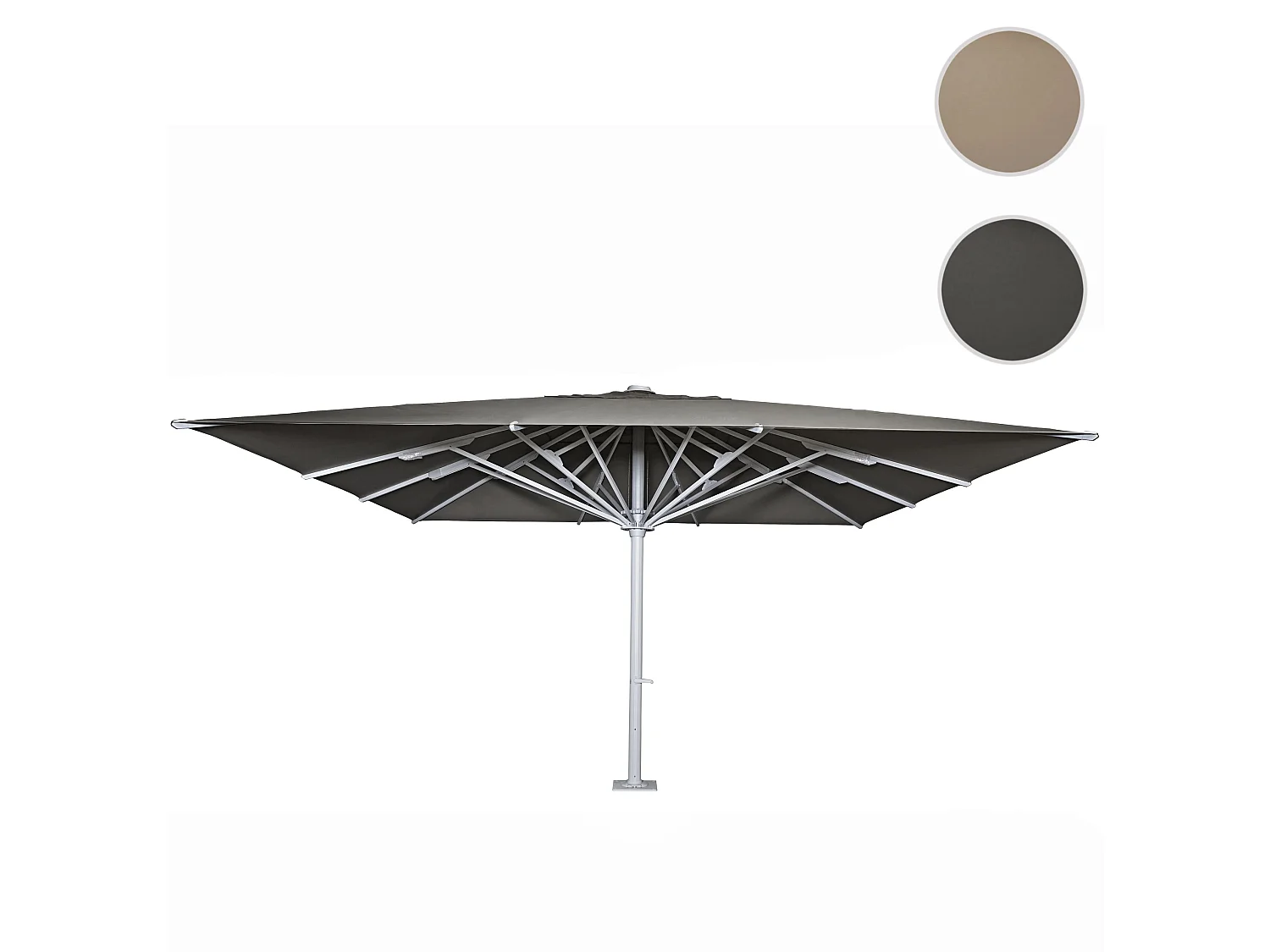 Gastronomie-Luxus-Sonnenschirm MCW-D20b, Anthrazit