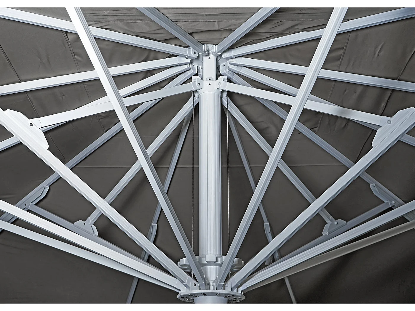 Gastronomie-Luxus-Sonnenschirm MCW-D20b, Anthrazit