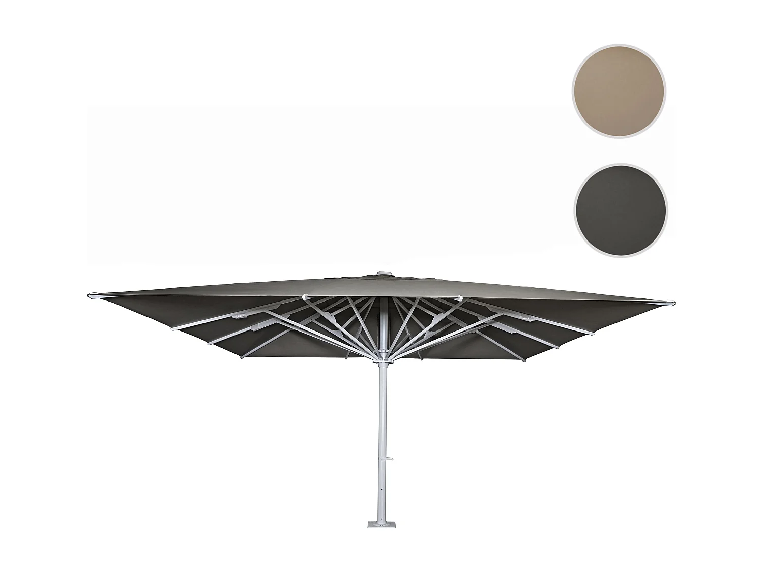 Gastronomie-Luxus-Sonnenschirm MCW-D20b, Anthrazit