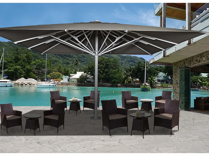 Gastronomie-Luxus-Sonnenschirm MCW-D20b, Anthrazit