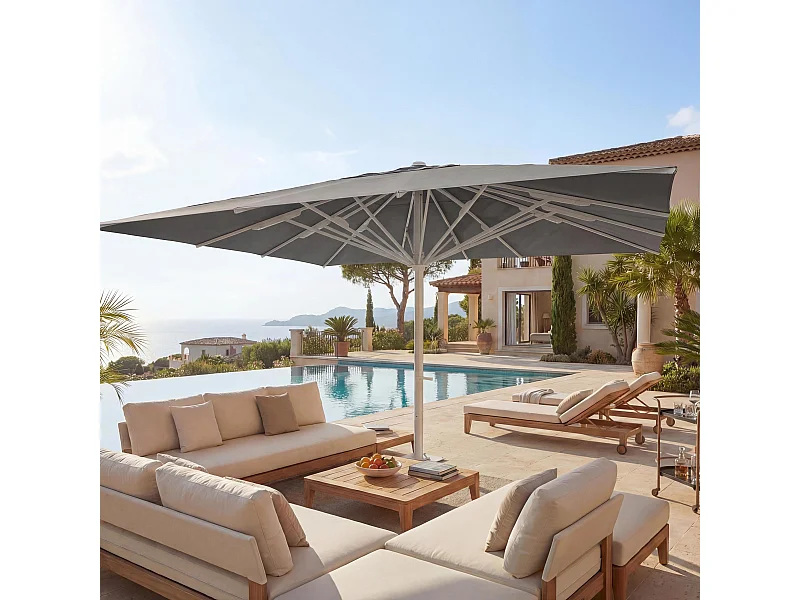 Gastronomie-Luxus-Sonnenschirm MCW-D20b, Anthrazit