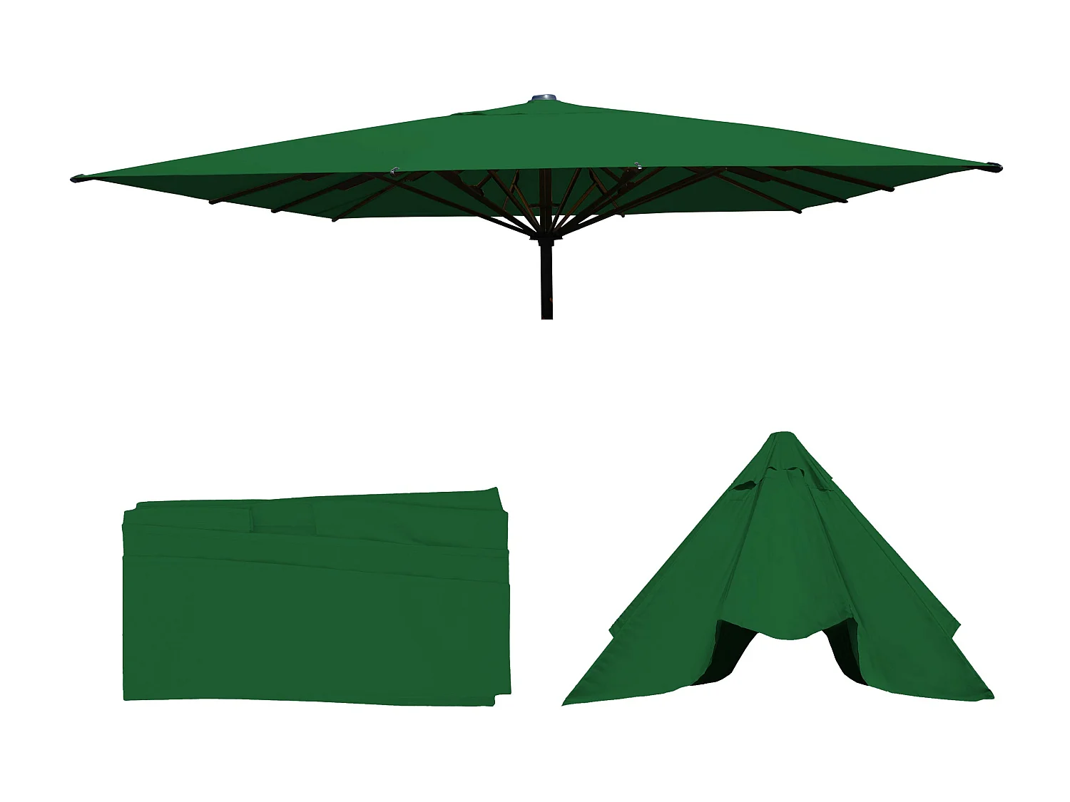 Zapasowa osłona do parasola MCW-D20,  ciemnozielony