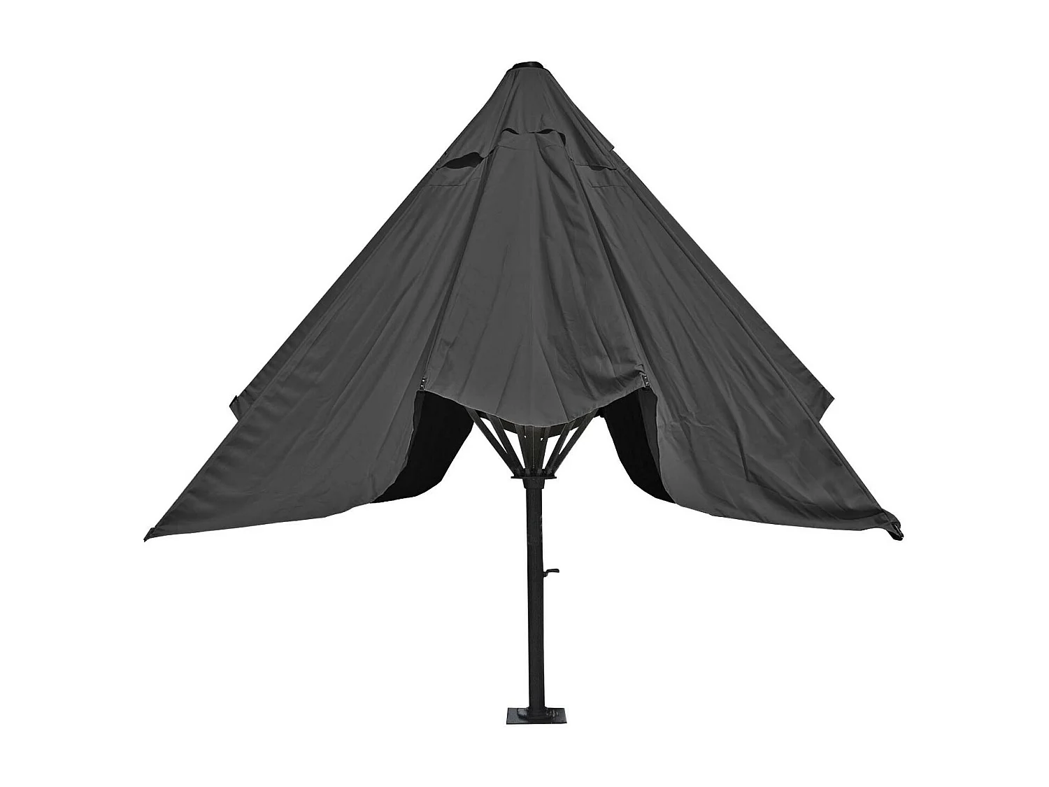 Luxe parasol voor de horeca MCW-D20,  antraciet