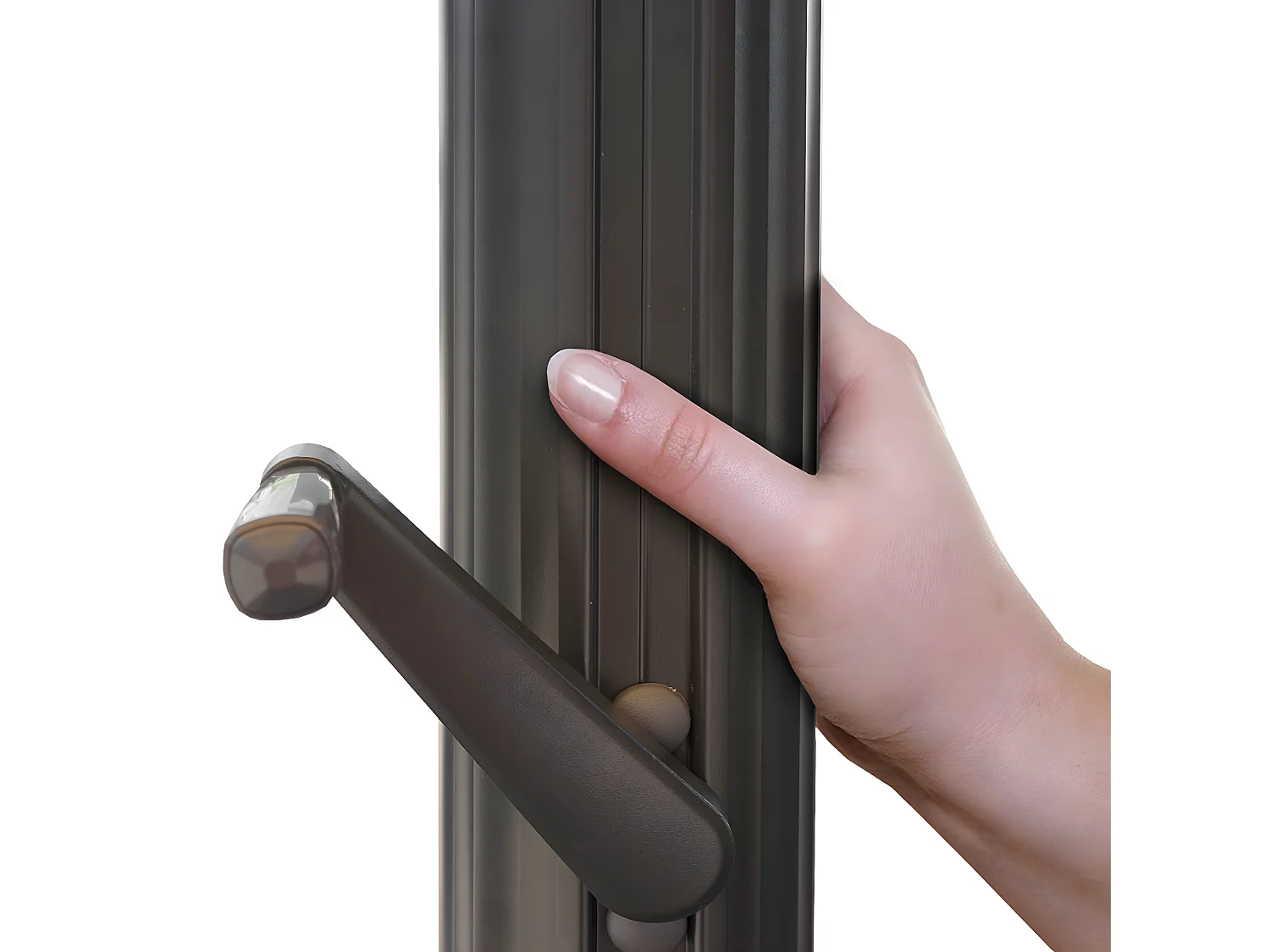 Luxe parasol voor de horeca MCW-D20,  antraciet