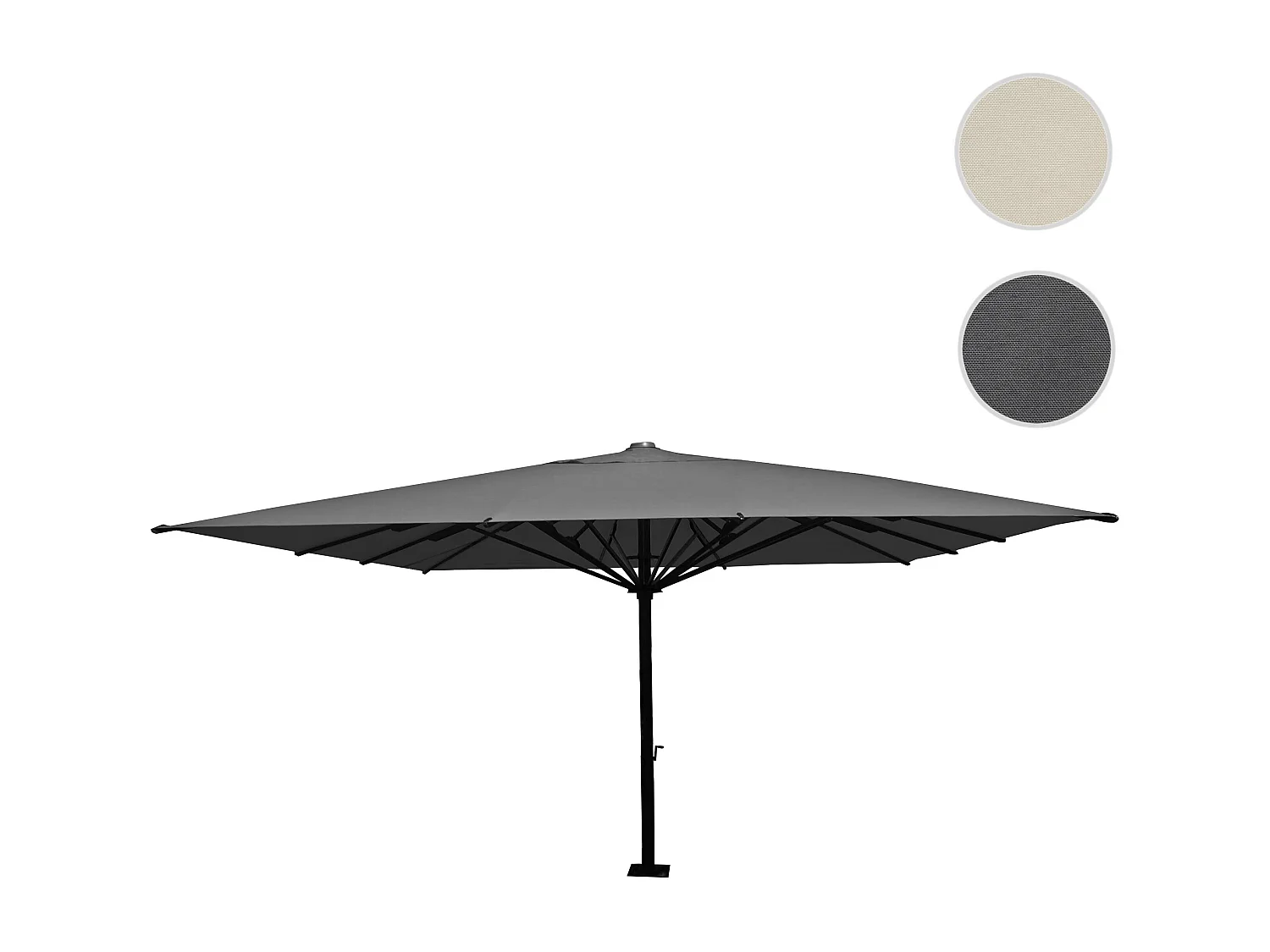Luxe parasol voor de horeca MCW-D20,  antraciet