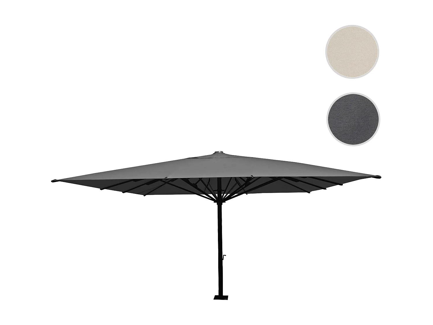 Gastronomie-Luxus-Sonnenschirm MCW-D20, Anthrazit