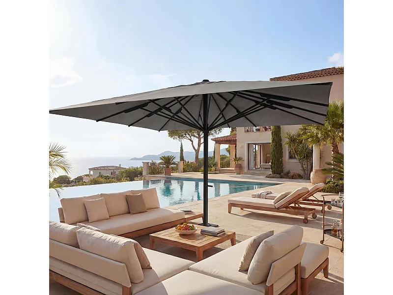 Gastronomie-Luxus-Sonnenschirm MCW-D20, Anthrazit