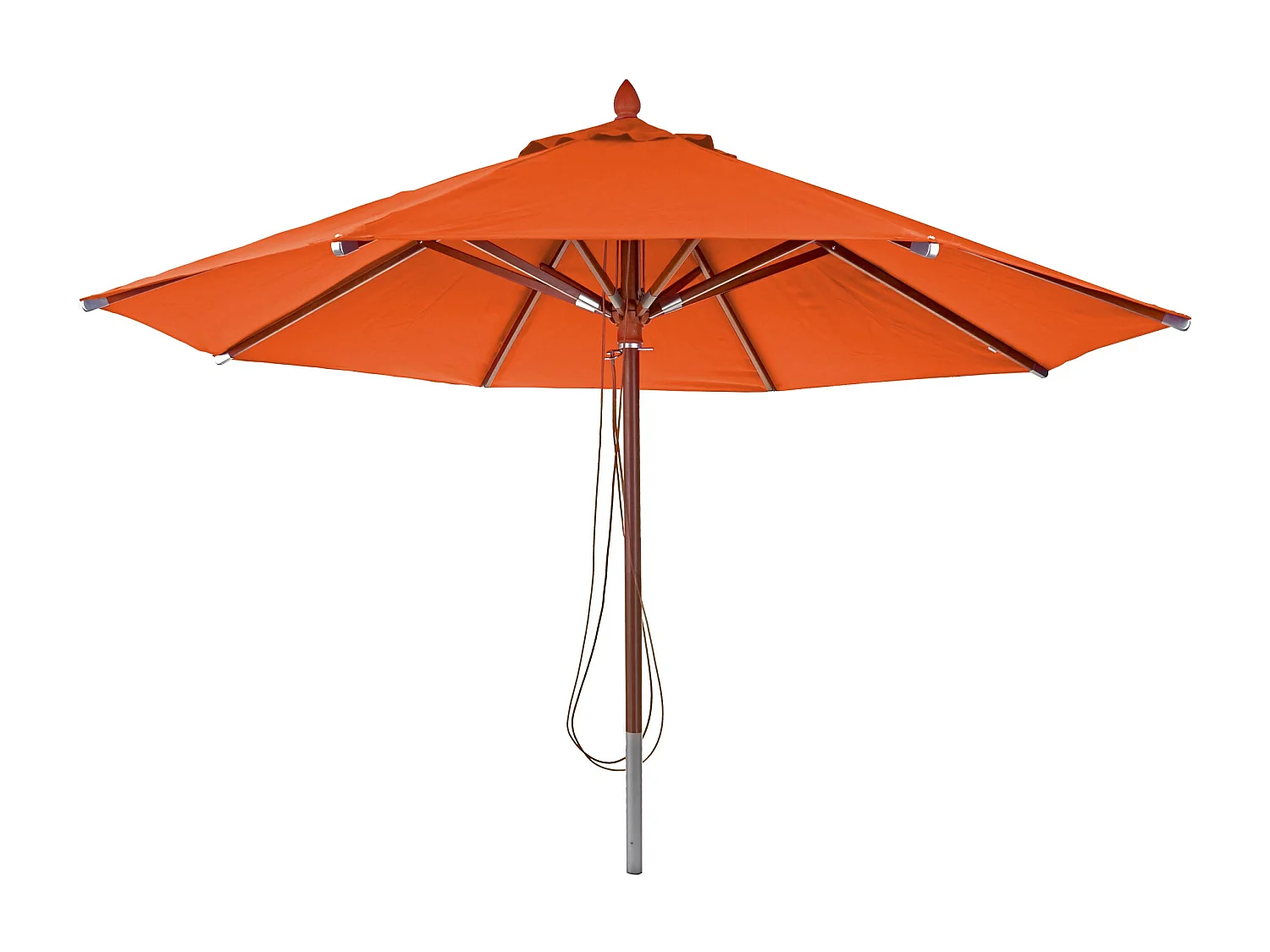 Restaurantparasol MCW-C57 II, rund,  terrakotta
