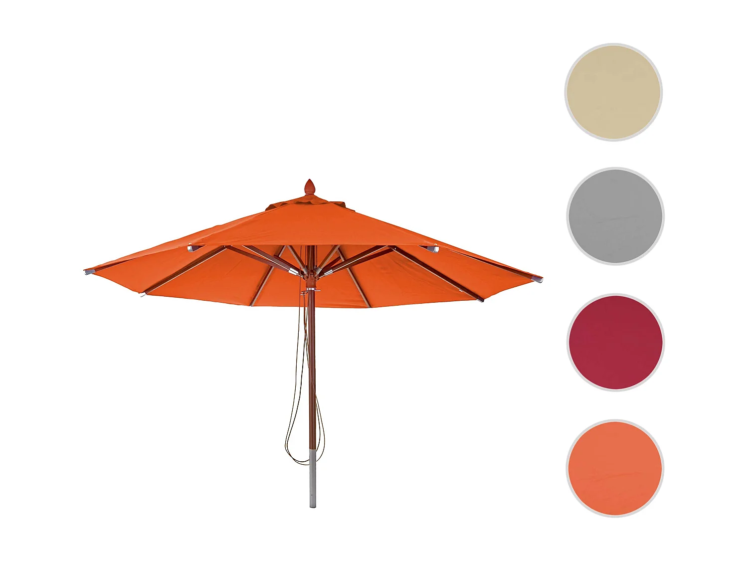 Restaurantparasol MCW-C57 II, rund,  terrakotta
