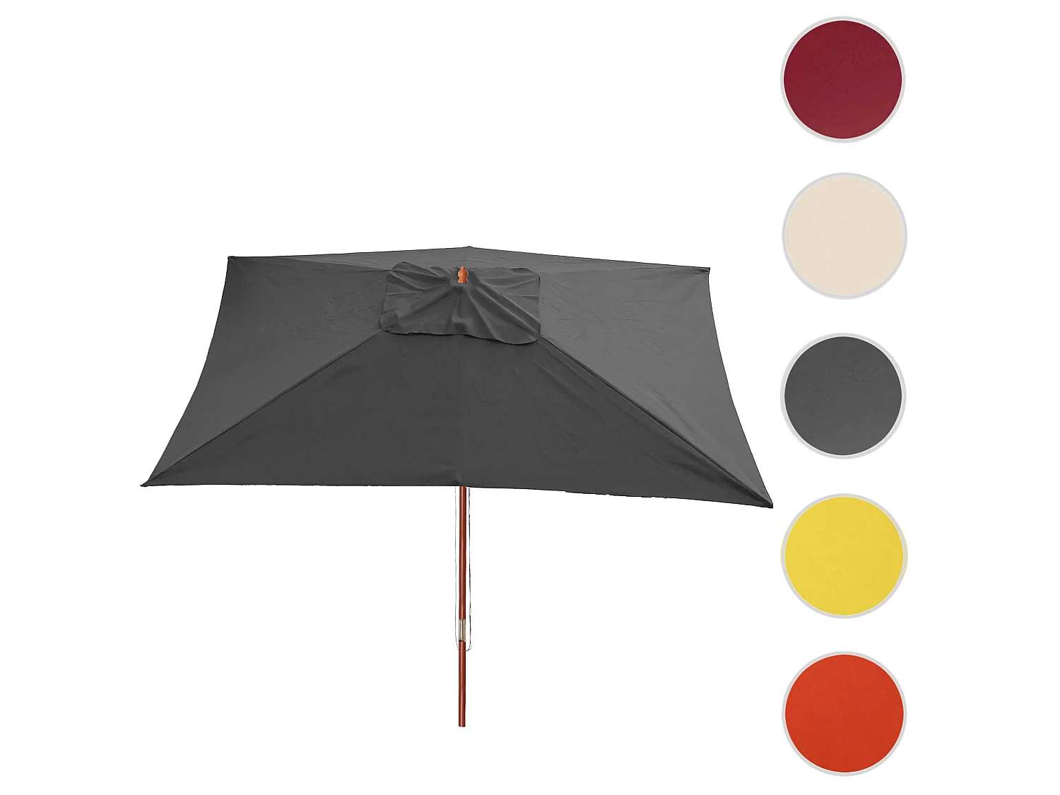 Parasol Lissabon II,  antraciet