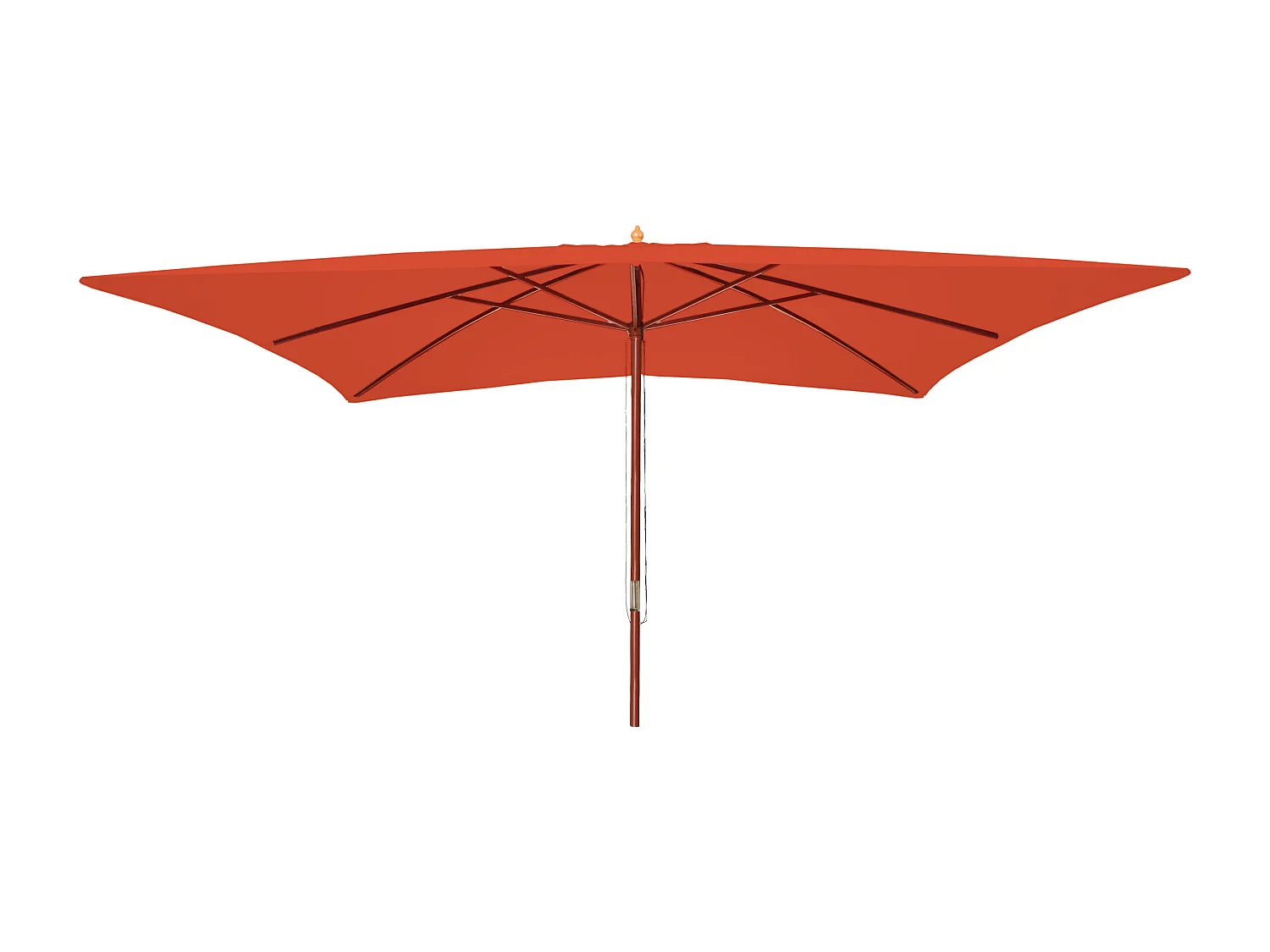 Ombrellone giardino spiaggia N83 Florida 3x4m poliestere ~ arancione