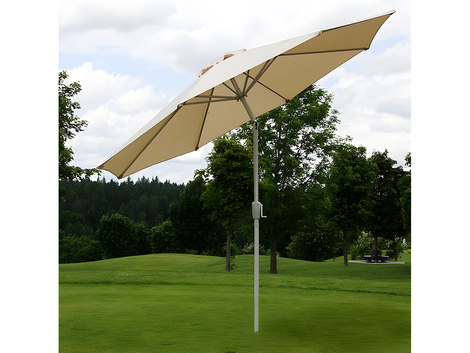 Parasol Asti II kantelbaar,  crème