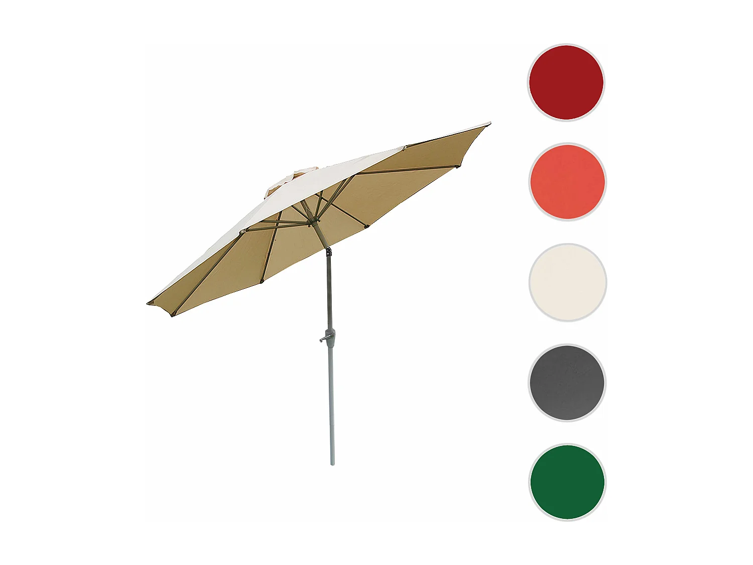 Parasol Asti II,  kremowy