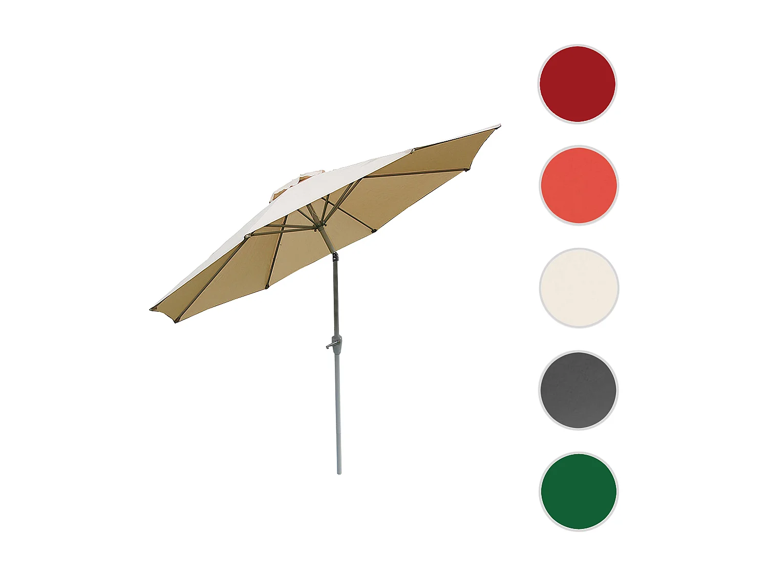 Parasol Asti II,  kremowy