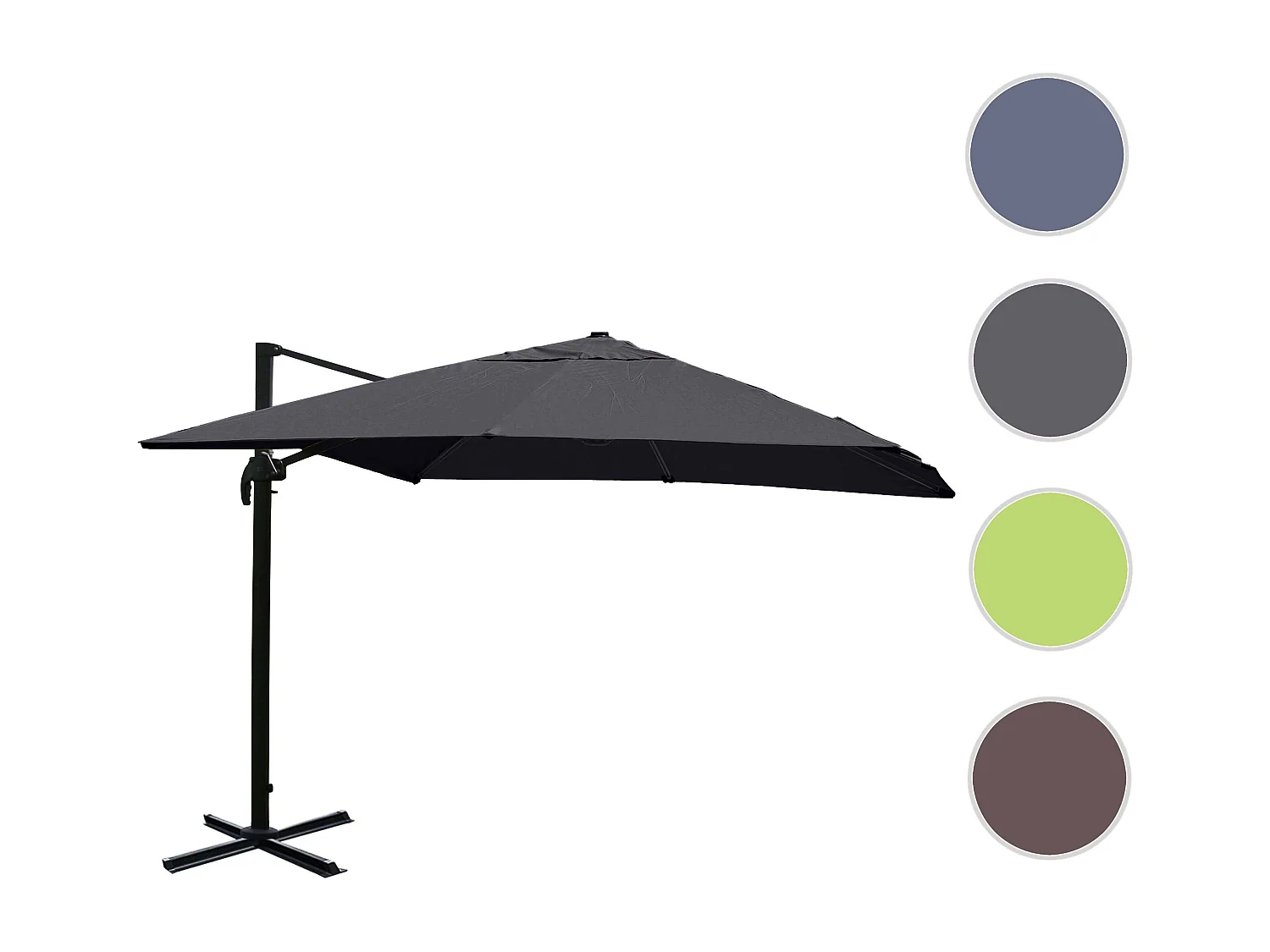 Parasol do świateł drogowych MCW-A96 I obrotowy,  antracyt bez stojaka, obrotowy