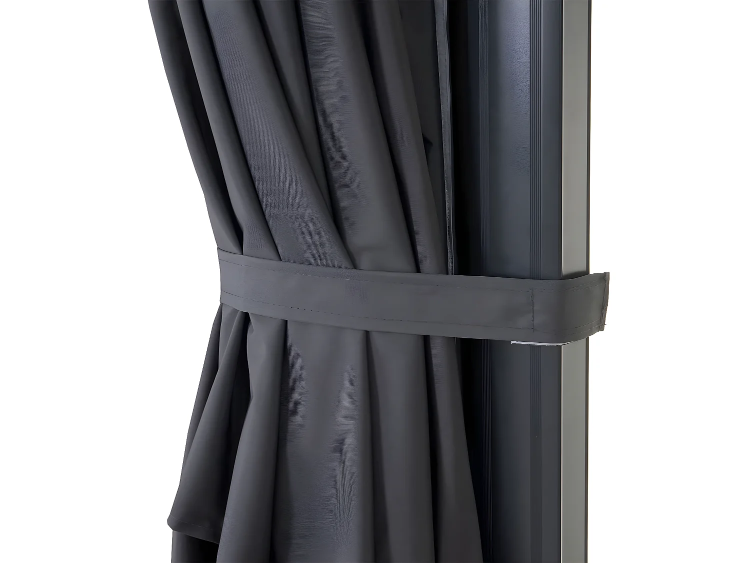 Obrotowy parasol wspornikowy MCW-A96 III,  antracyt ze stojakiem, obrotowy