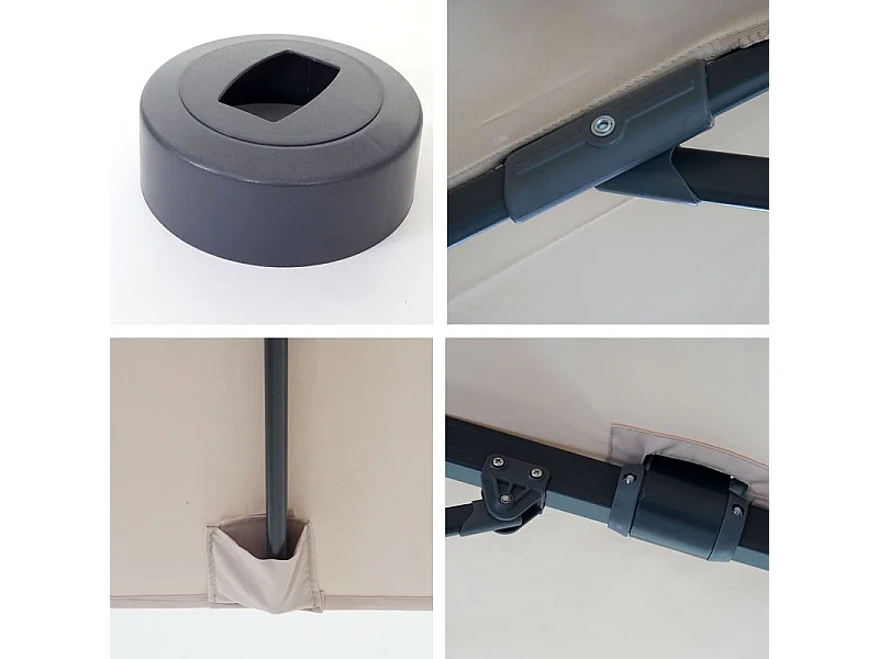 Parasol do świateł drogowych MCW-A96 I obrotowy,  kremowy bez stojaka, obrotowy